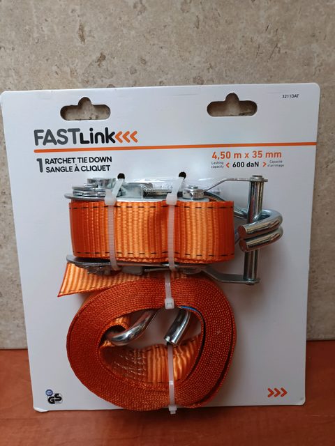 FASTLink sangle à cliquet 4,50 m x 35 mm (<600 daN)