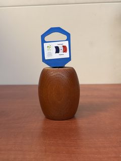 Bouton de meuble ovale en bois