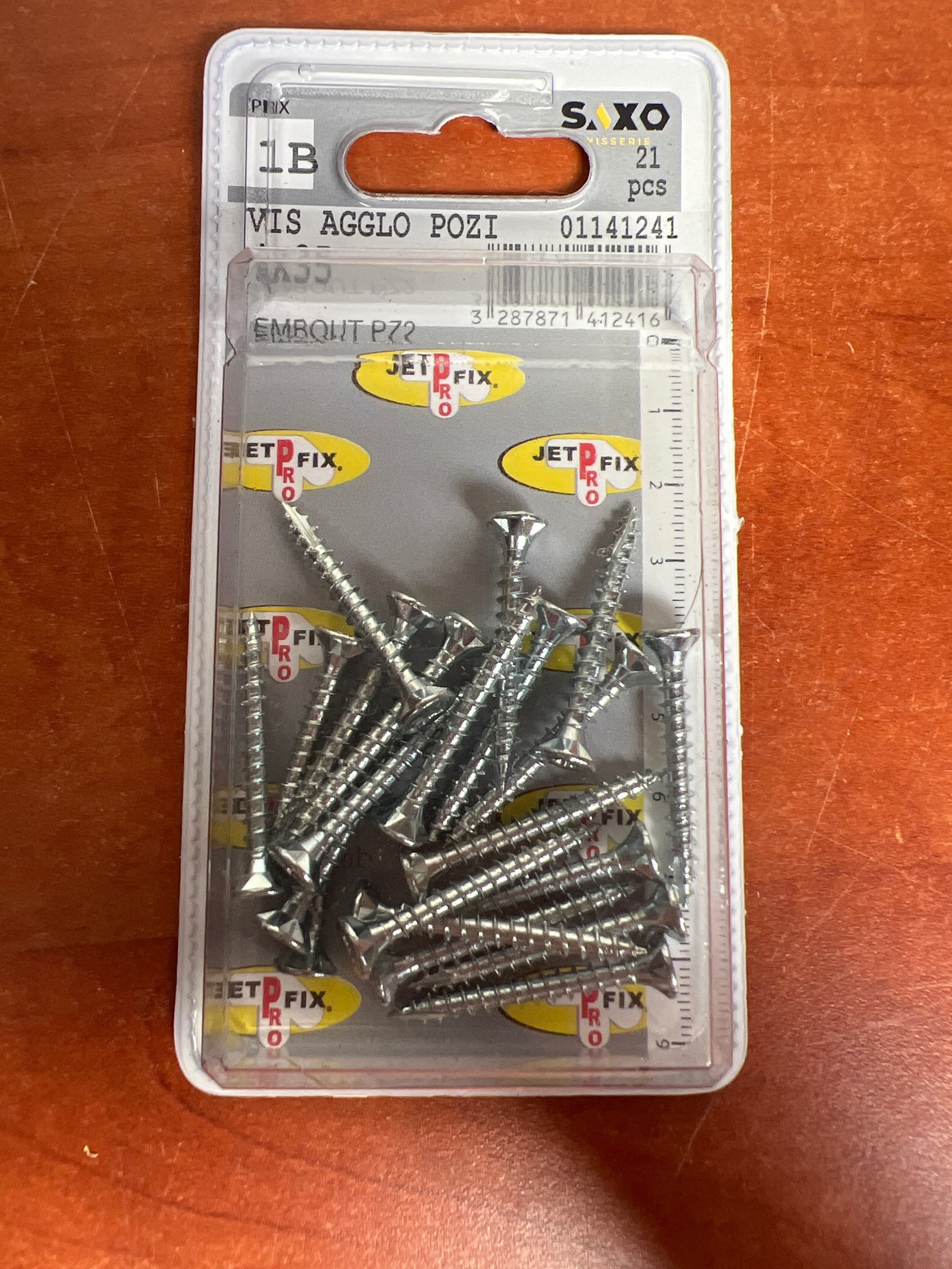 SAXO Jetfix Pro vis aggloméré Pozi PZ2 (21 pièces)
