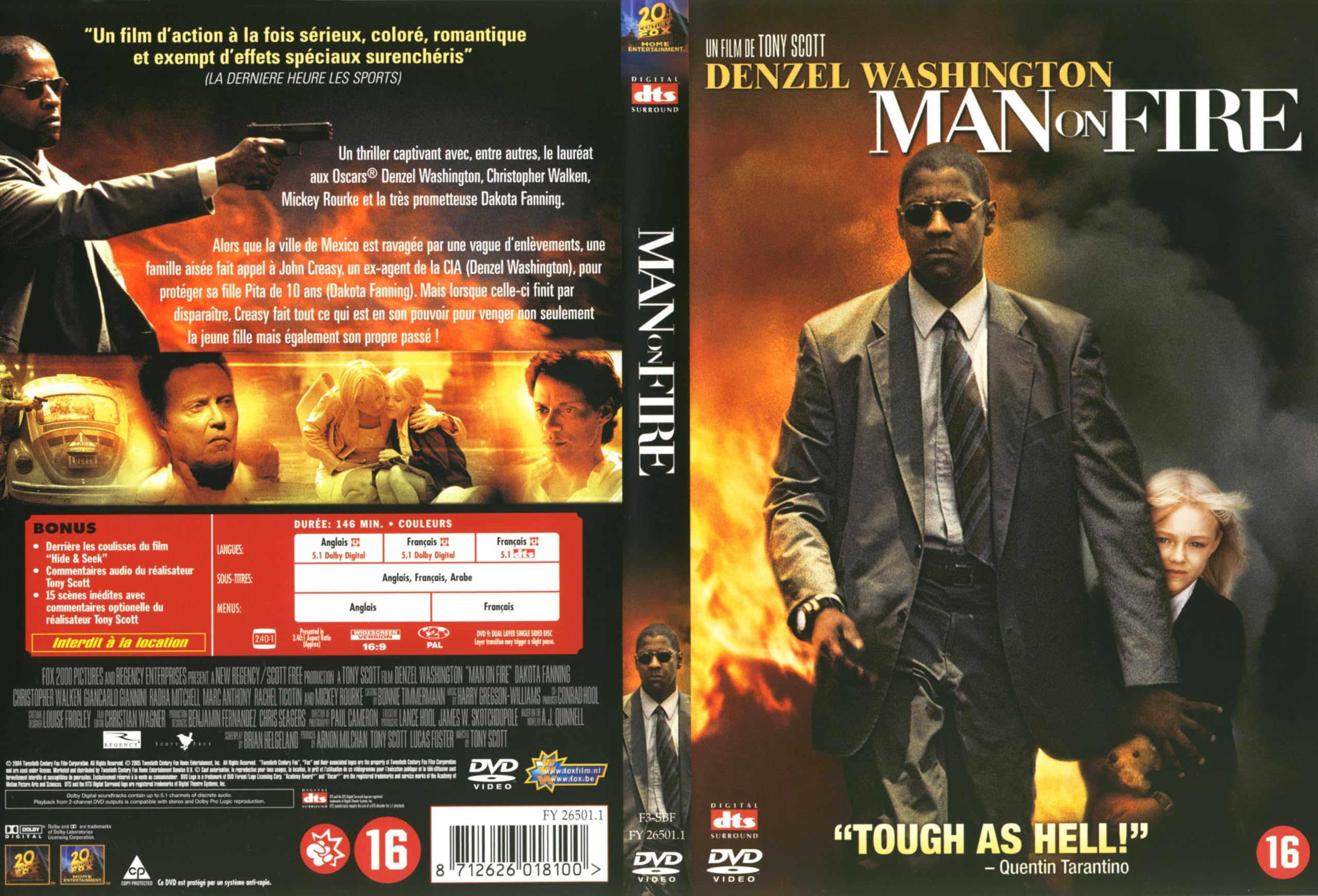 Man On Fire - Edition Belge