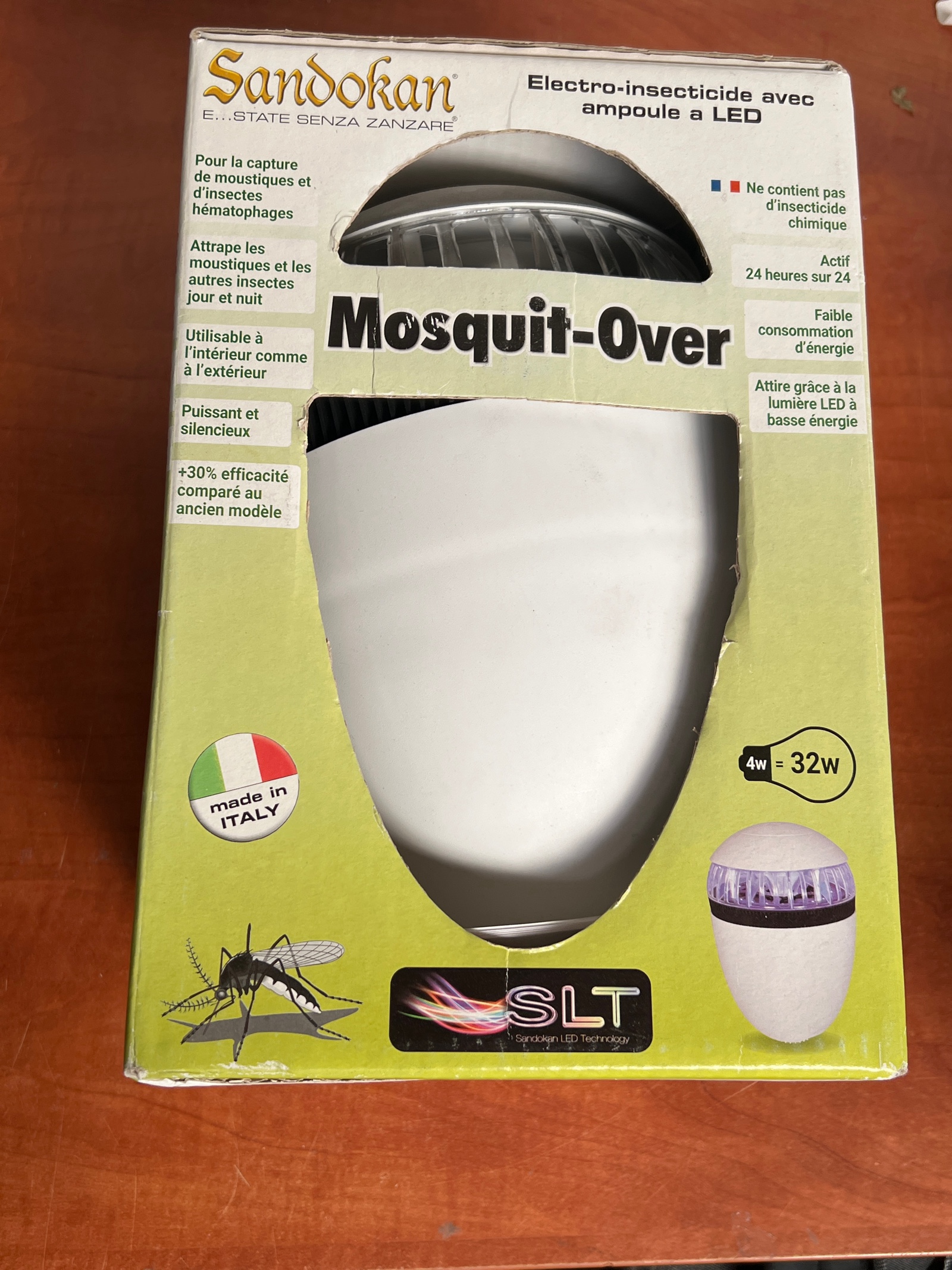 Sandokan Mosquit-Over électro-insecticide LED 32W