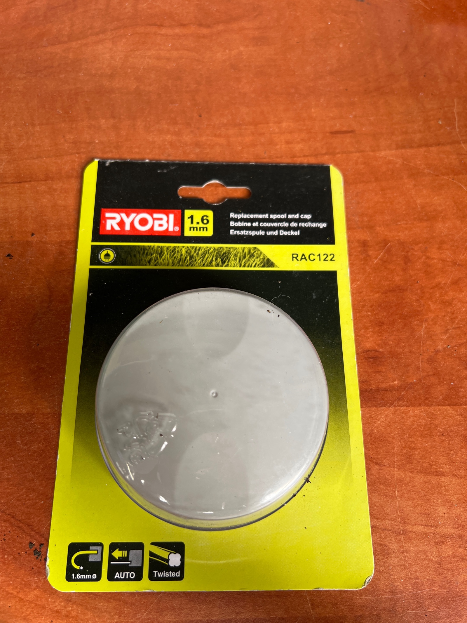 Ryobi RAC122 bobine et capot de rechange 1,6 mm