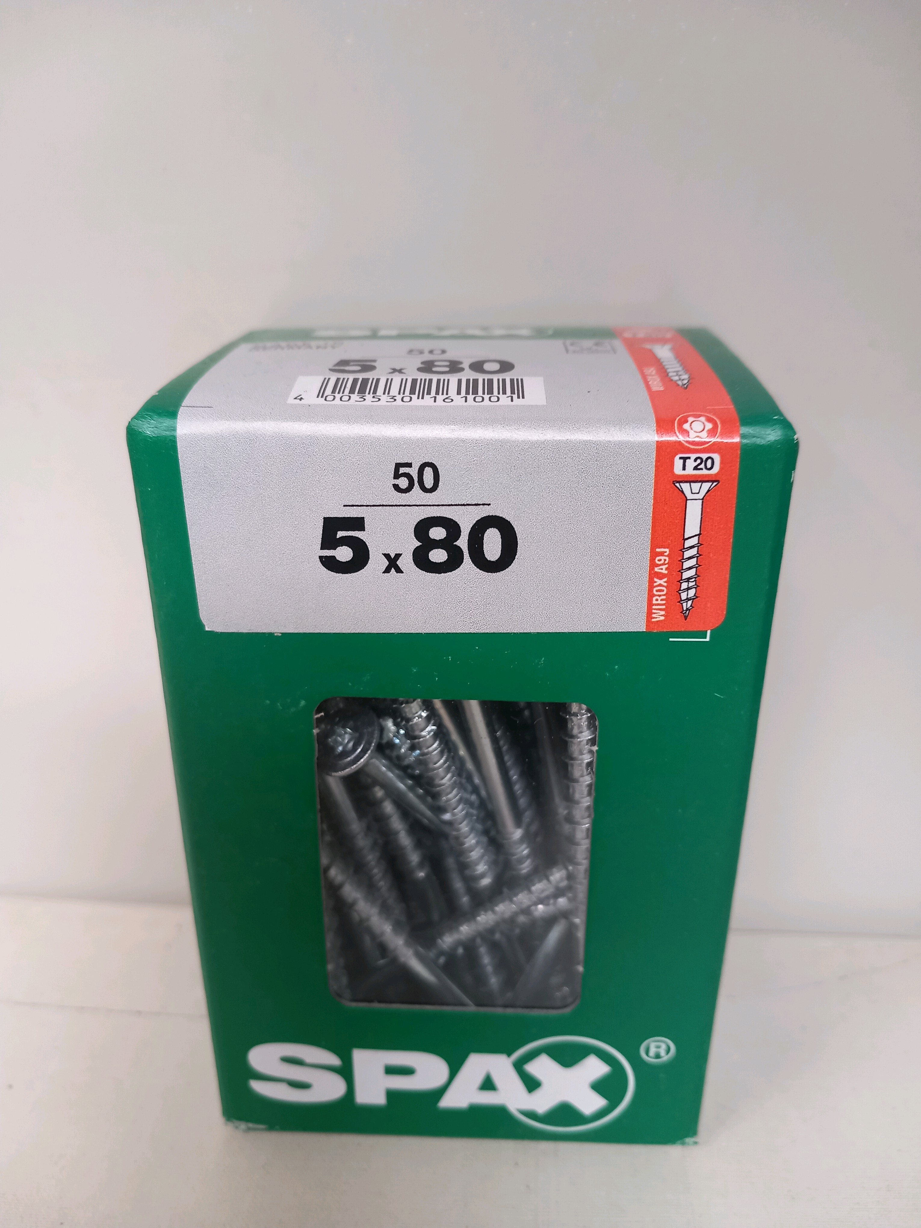 Boîte de vis SPAX 5 x 80 mm T20 (x50)