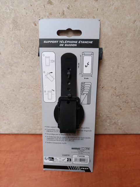 Support téléphone étanche pour guidon (jusqu’à 6,9 pouces)