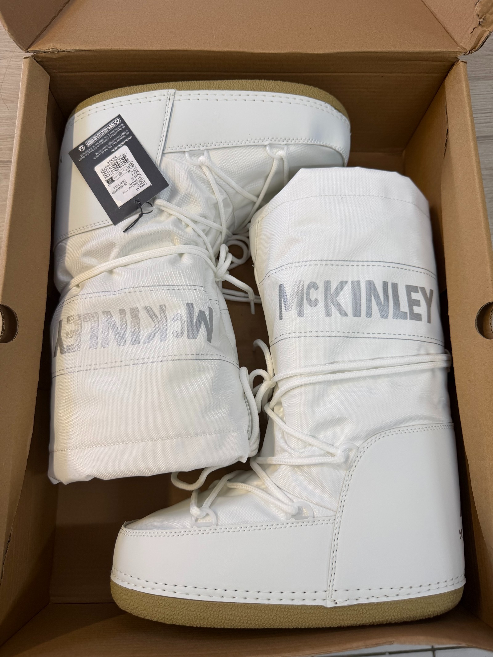 Bottes après-ski McKINLEY blanches taille 35-37