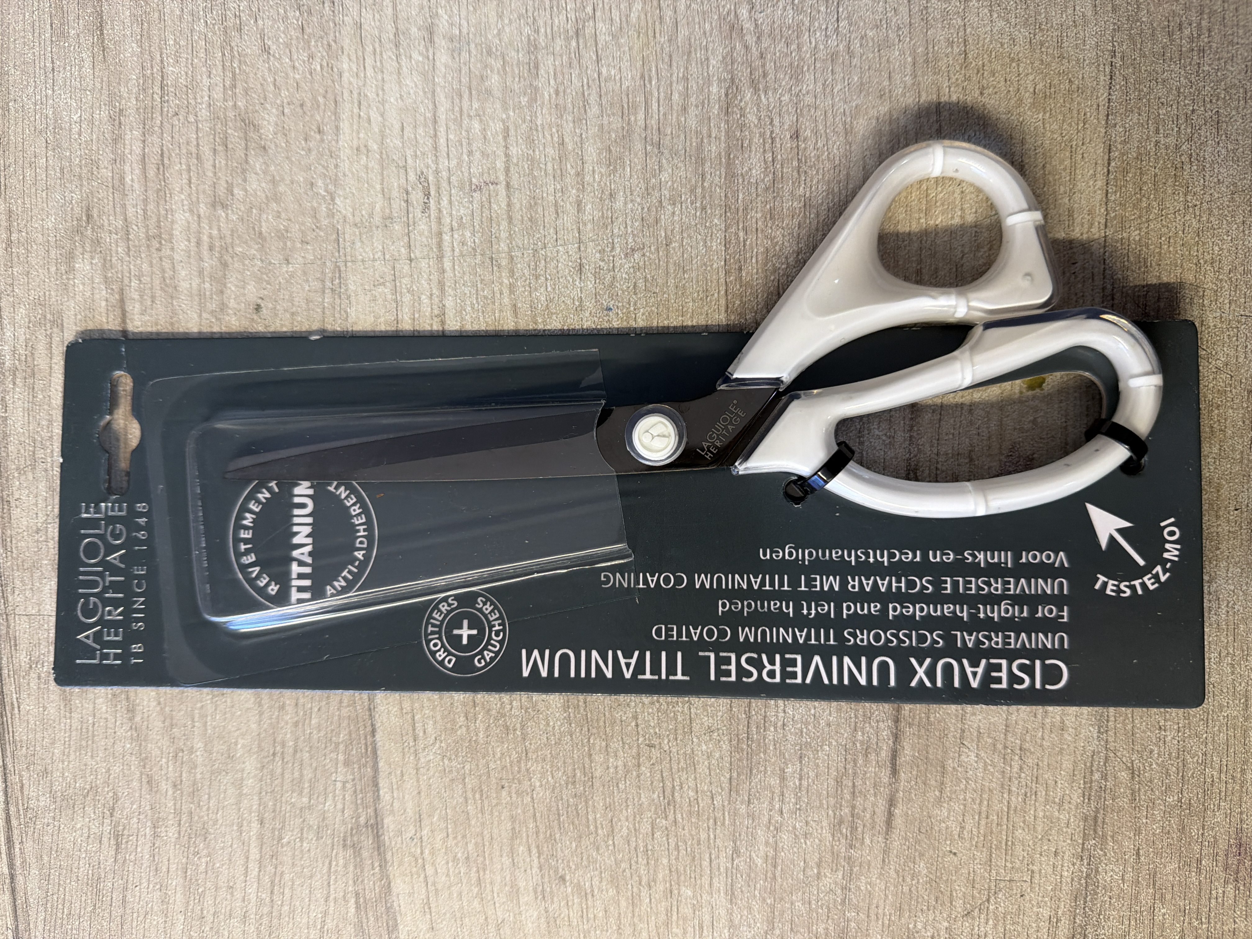 Ciseaux universels titanium Laguiole Heritage