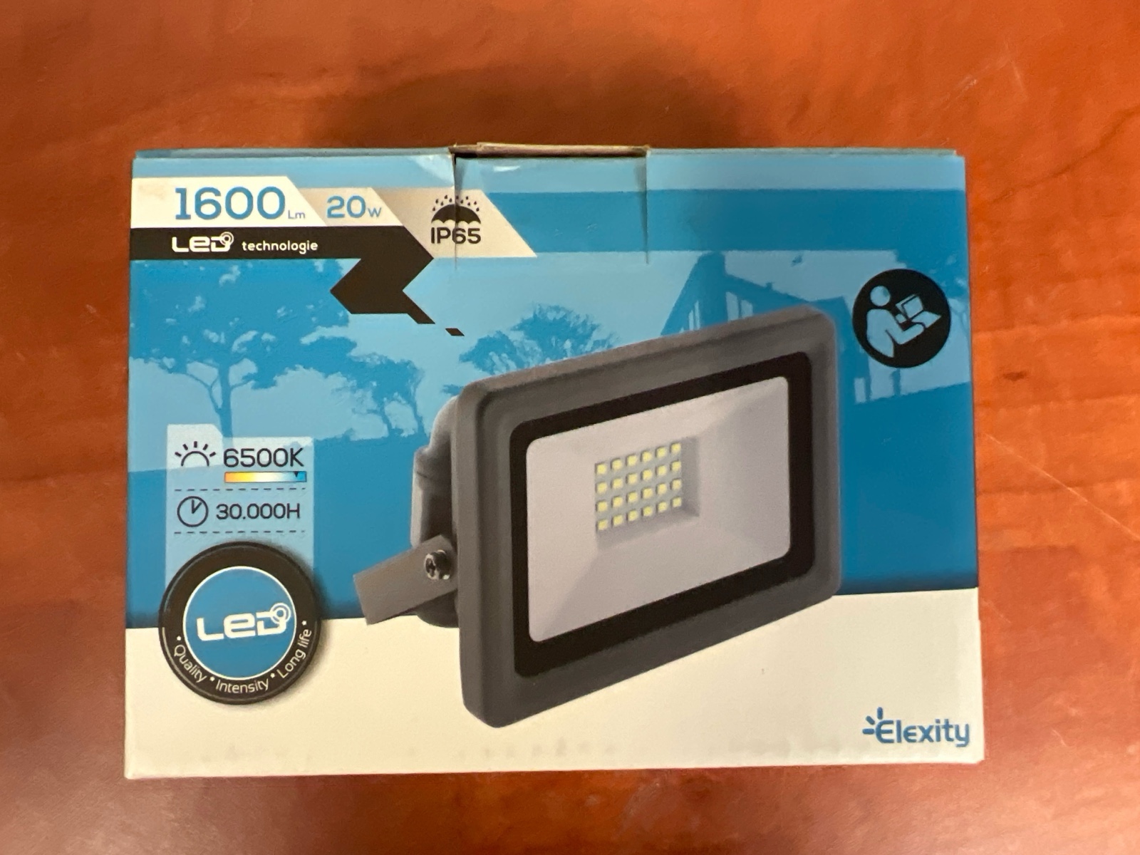Projecteur LED Elexity 20W IP65 1600 lm 6500K