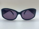 Lunettes de soleil cat-eye, monture noire, verres violets — photo 1
