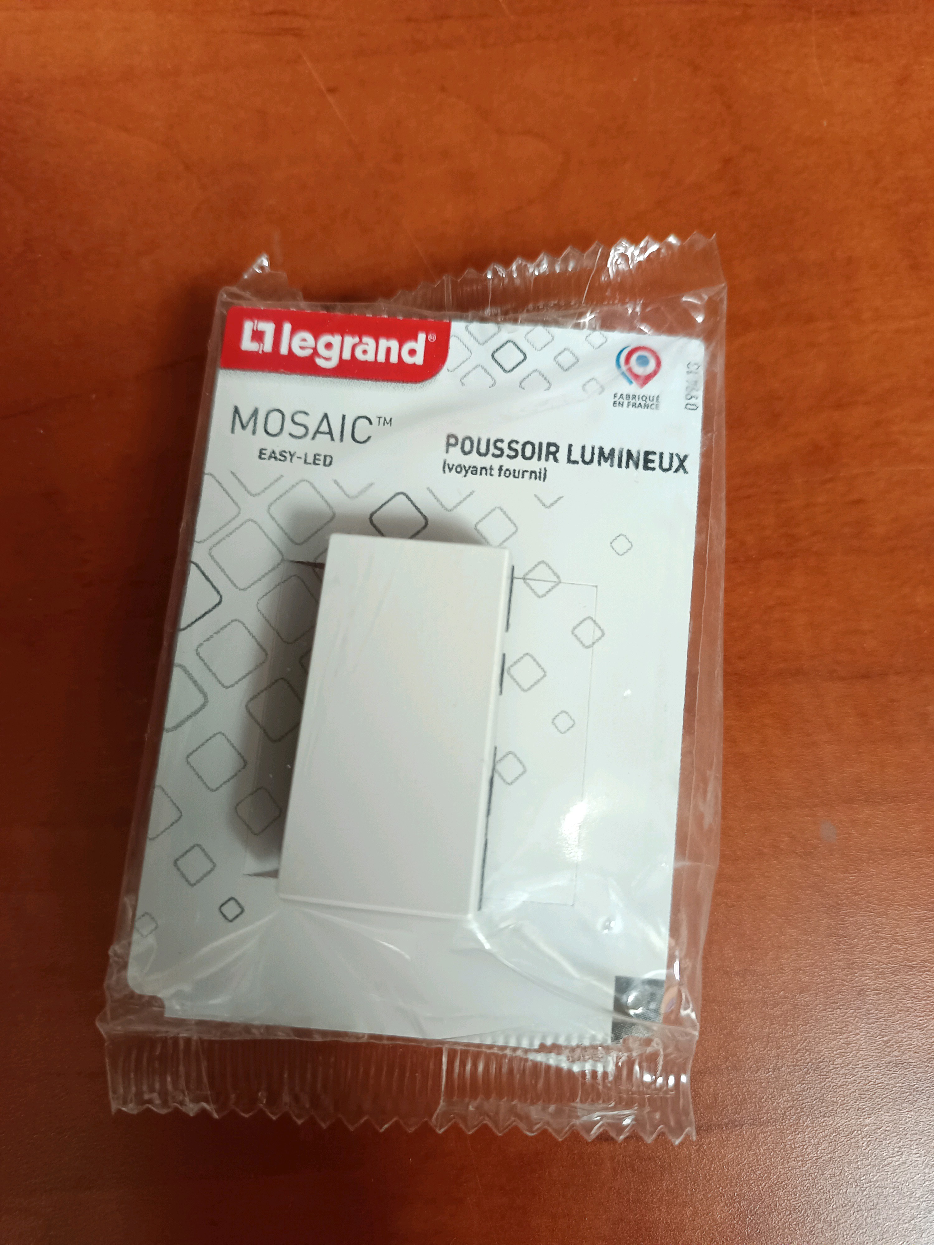 Legrand Mosaic Easy-LED poussoir lumineux (voyant fourni)
