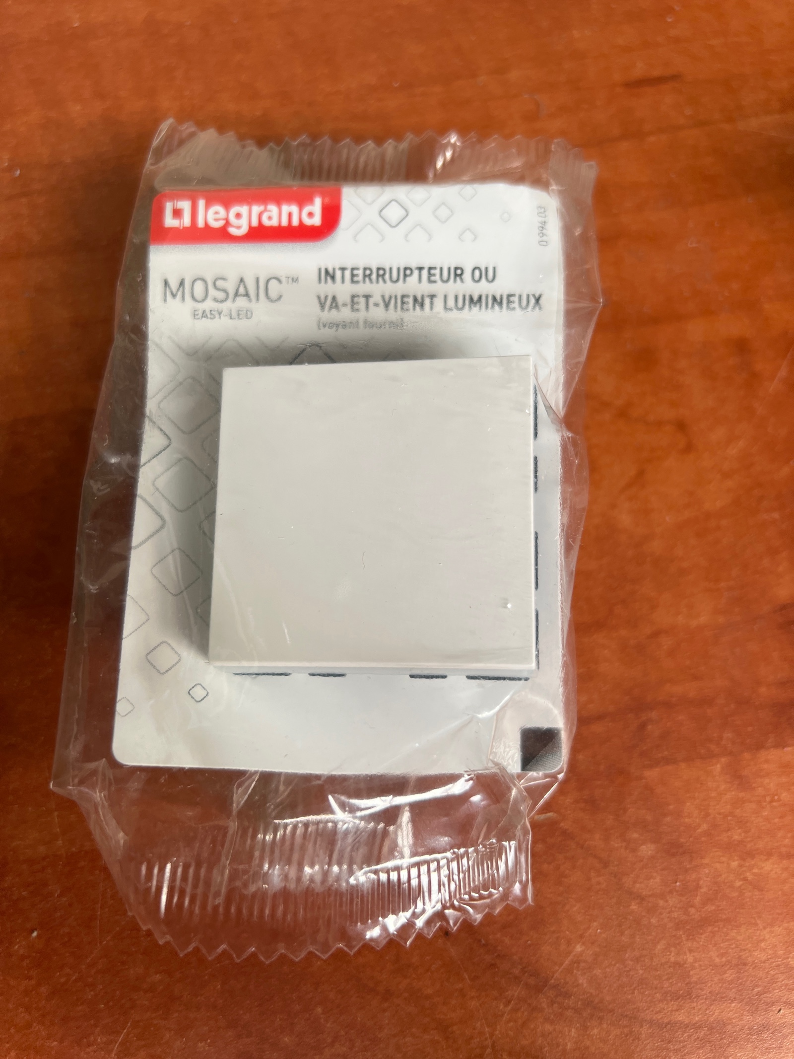 Legrand Mosaic interrupteur ou va-et-vient lumineux Easy-LED