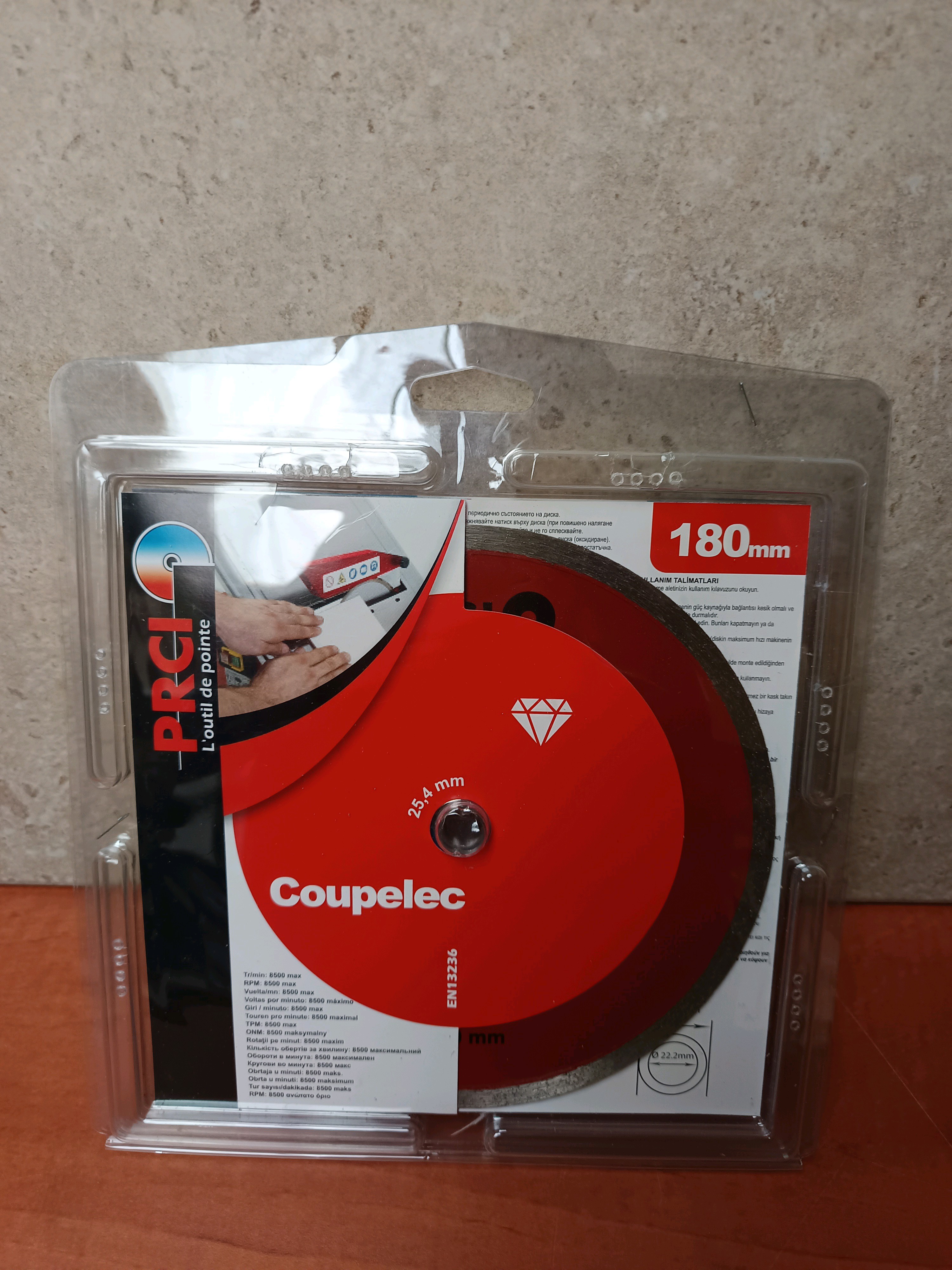 Disque diamant carrelec 180mm - alésage 30 / 25,4 / 22,2mm