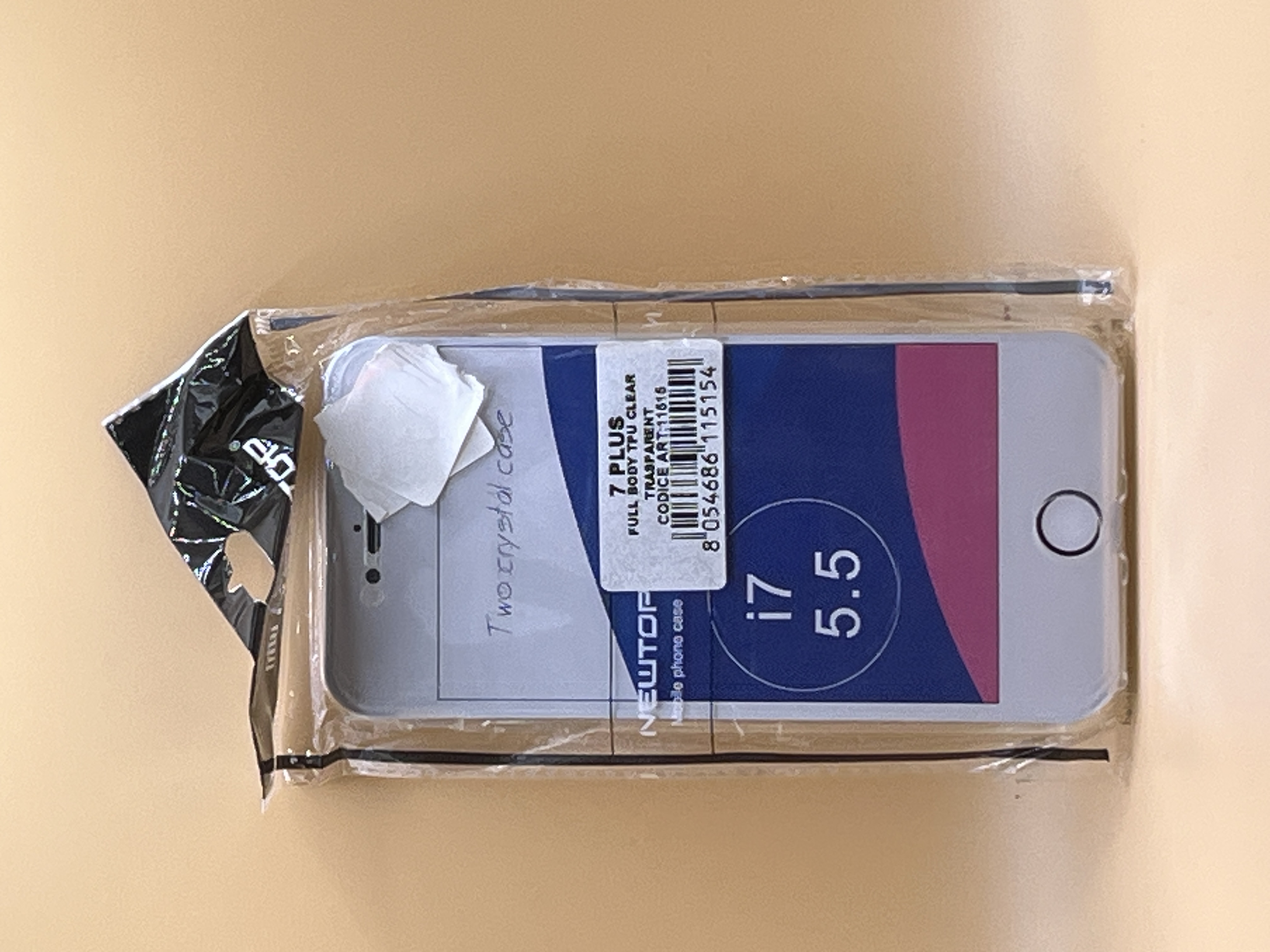 Coque transparente pour iPhone 7 Plus (5,5")