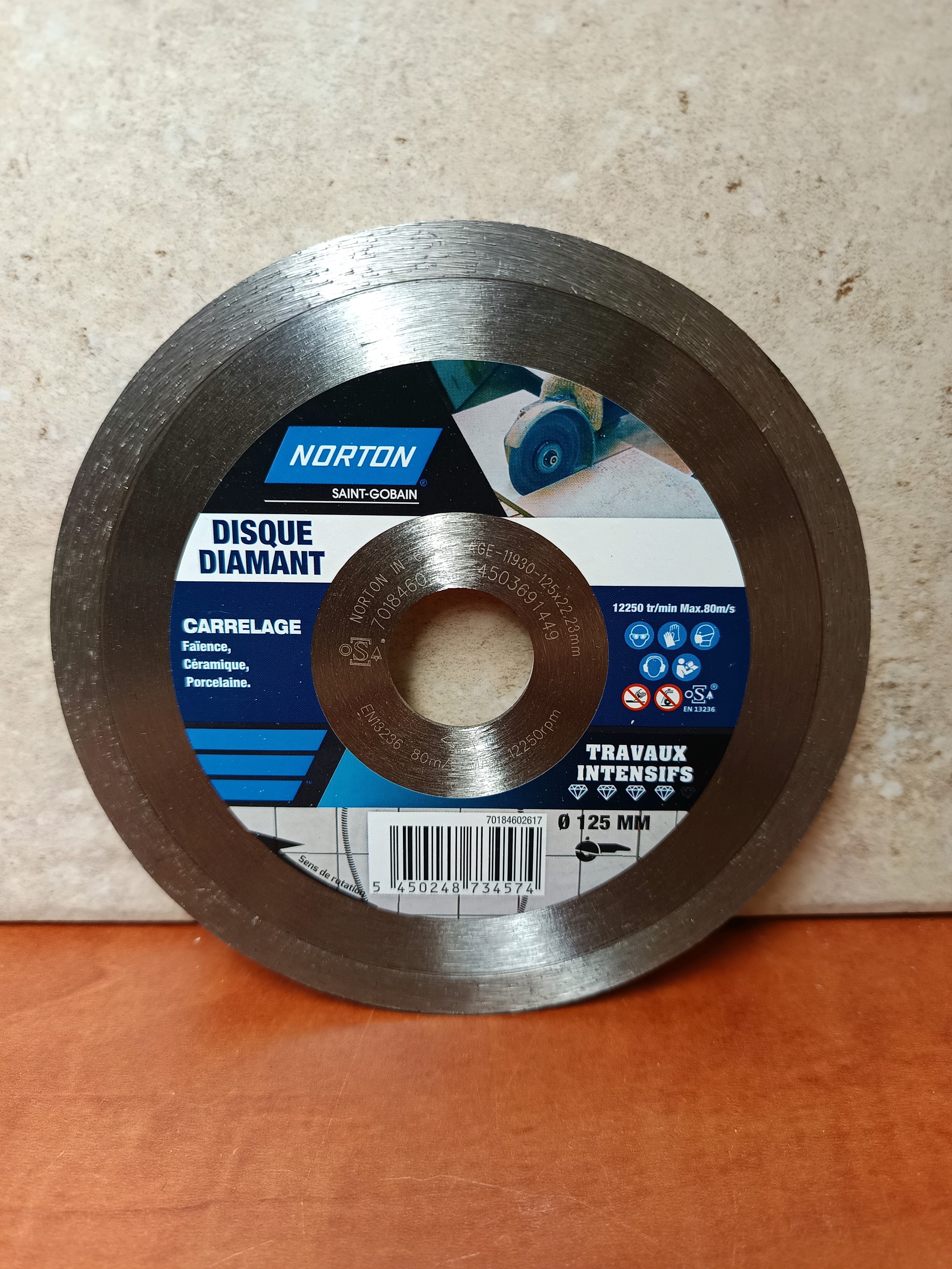 Norton disque diamant Ø 125 mm pour carrelage