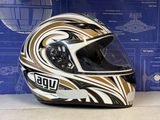 AGV K-3 casque moto intégral taille S (55-56) blanc/noir/or — photo 1