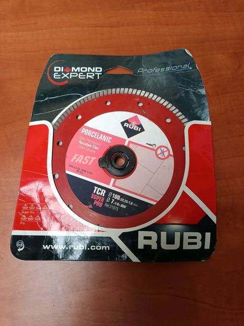 Disque diamant RUBI TCR Super Pro Porcelanic Ø180 mm