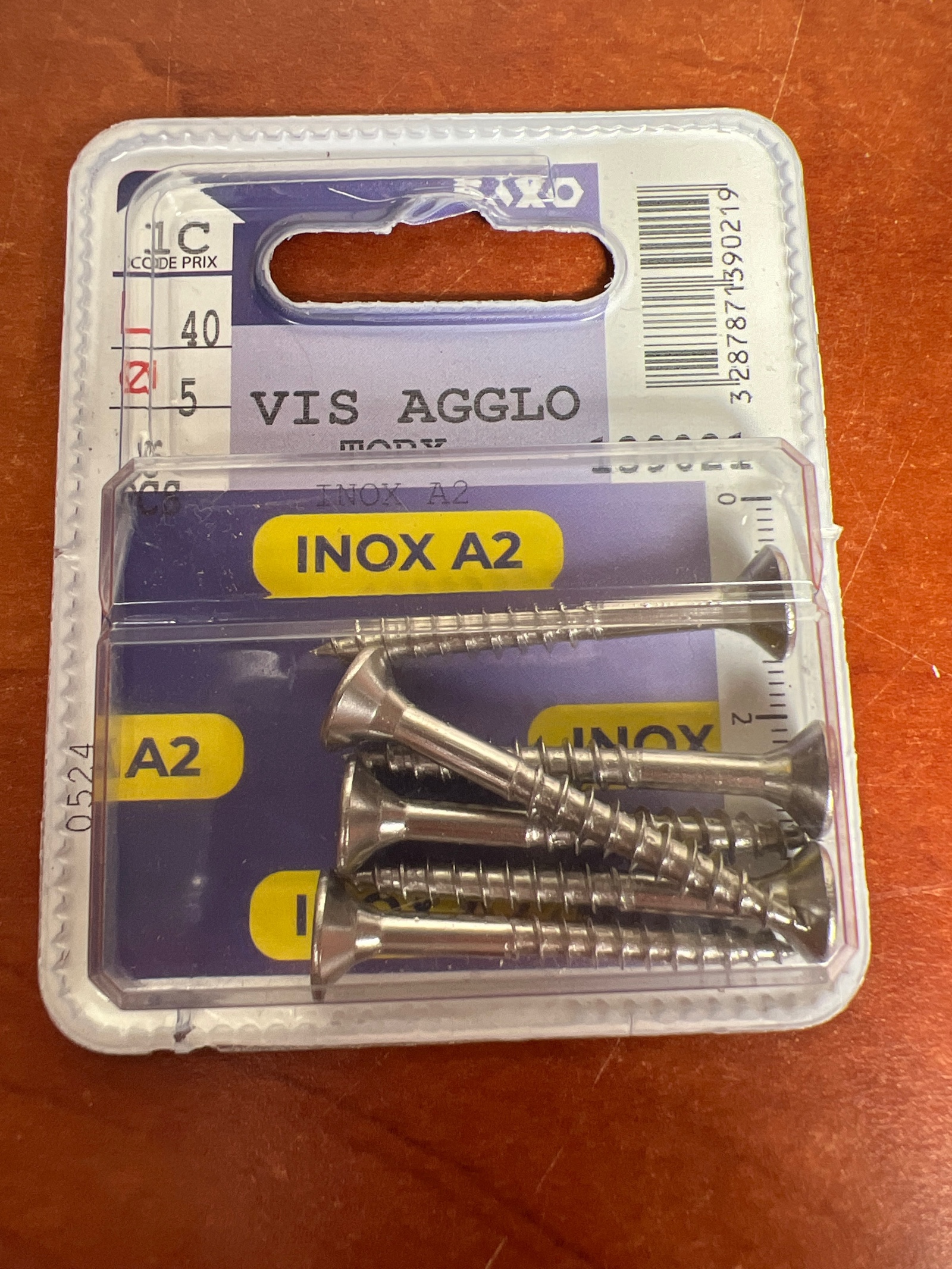 AXO vis agglo INOX A2