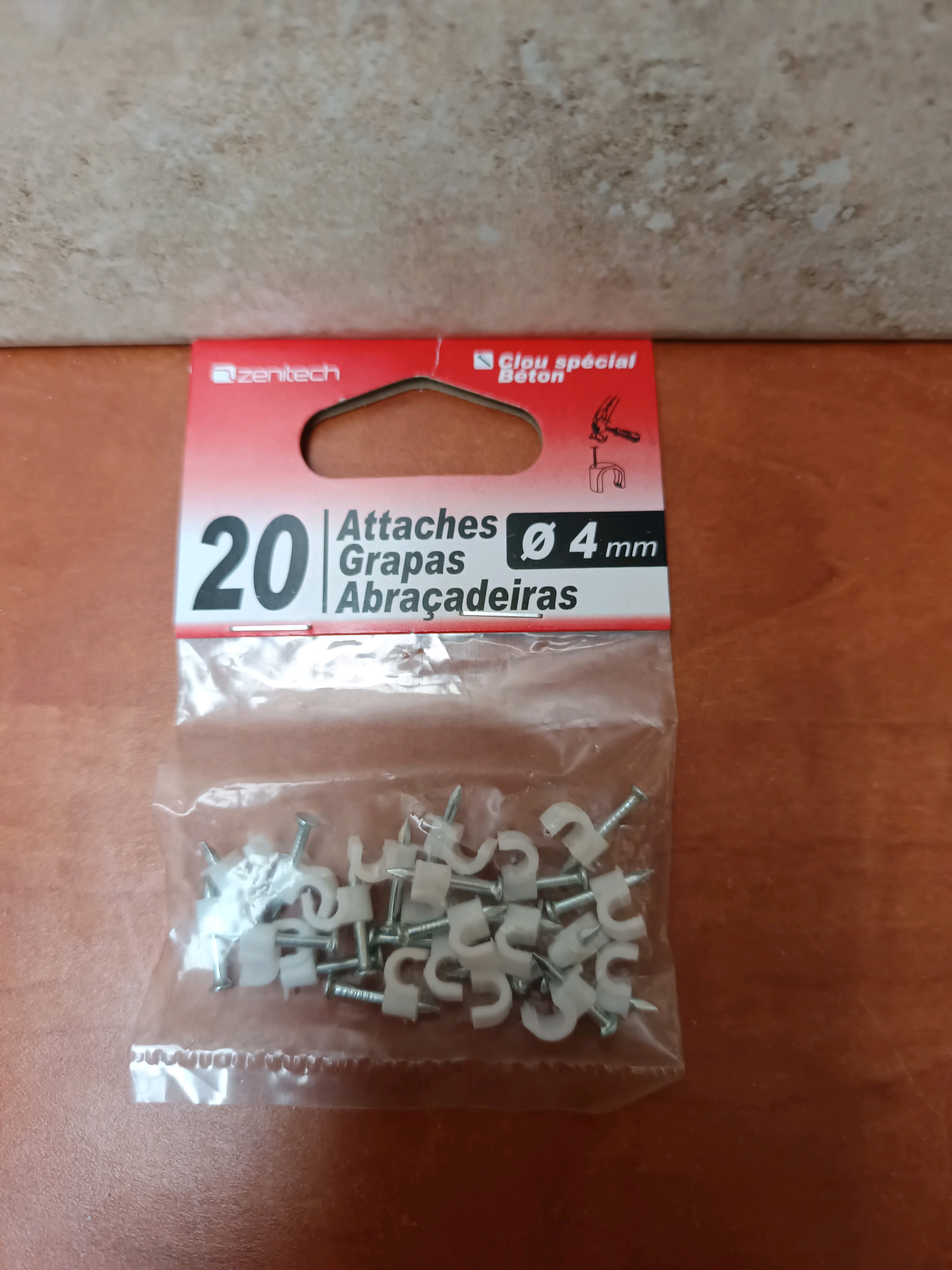 Zenitech attaches de câble Ø 4 mm (x20)