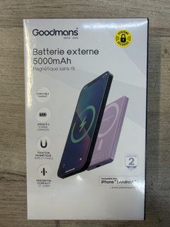 Goodmans batterie externe magnétique sans fil 5000 mAh