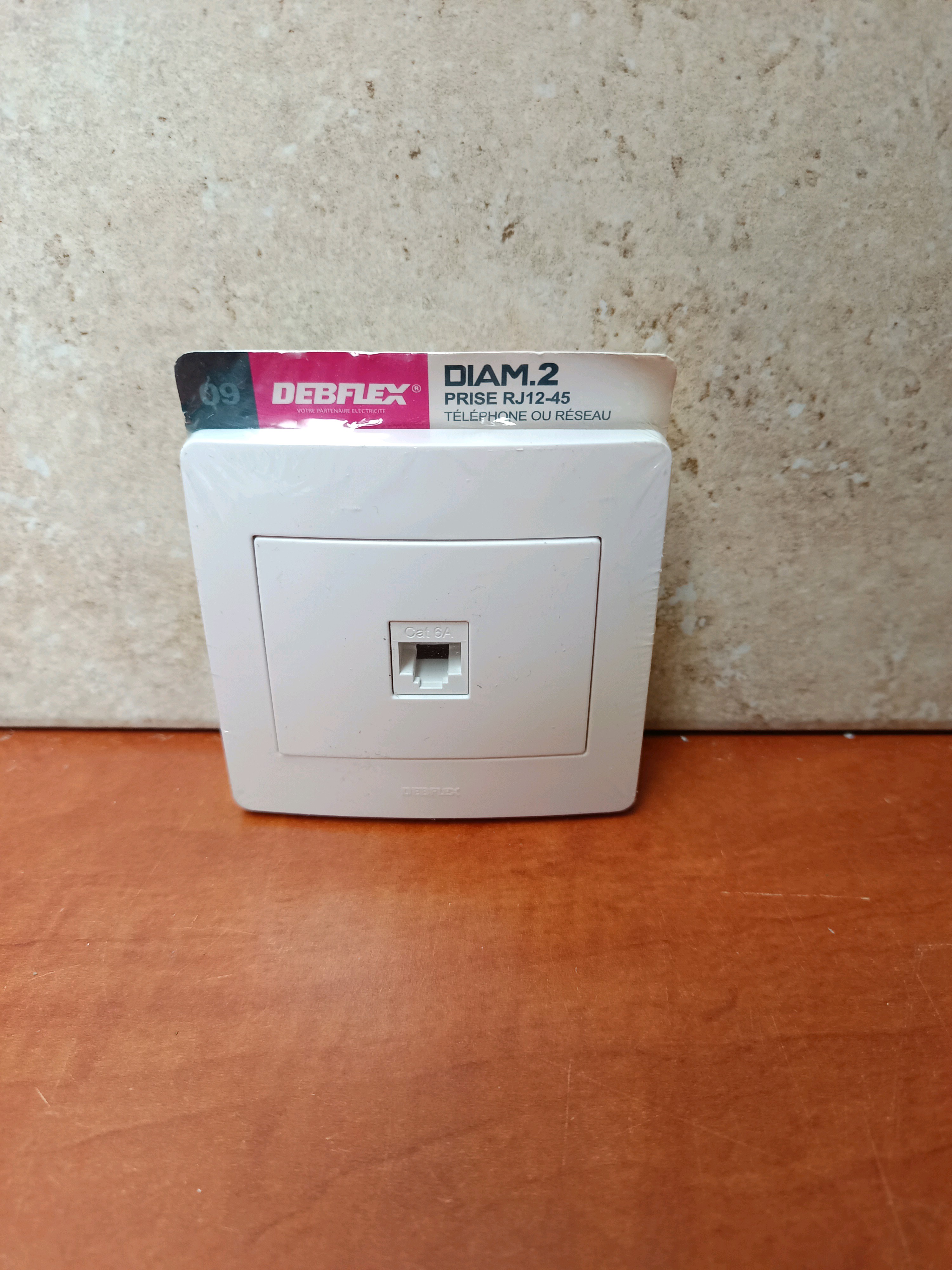 Debflex DIAM.2 prise RJ12-45 téléphone ou réseau