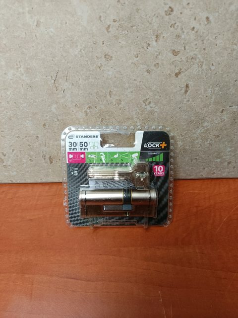 Cylindre de serrure STANDERS Lock+ 30/50 mm