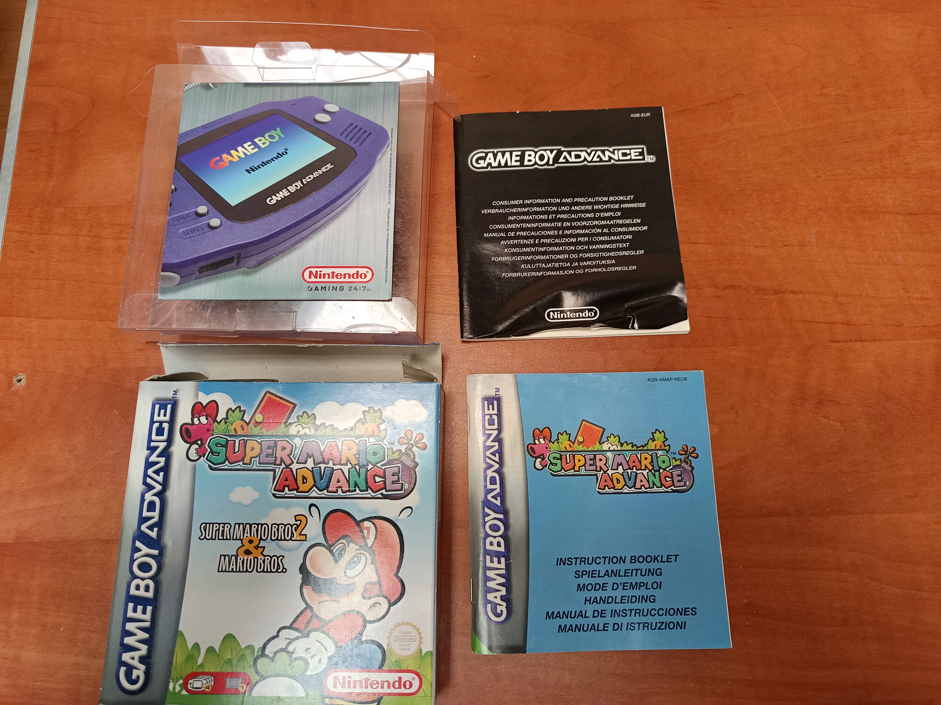 Nintendo Game Boy Advance - Super Mario Advance (boîte + notice), sans cartouche
