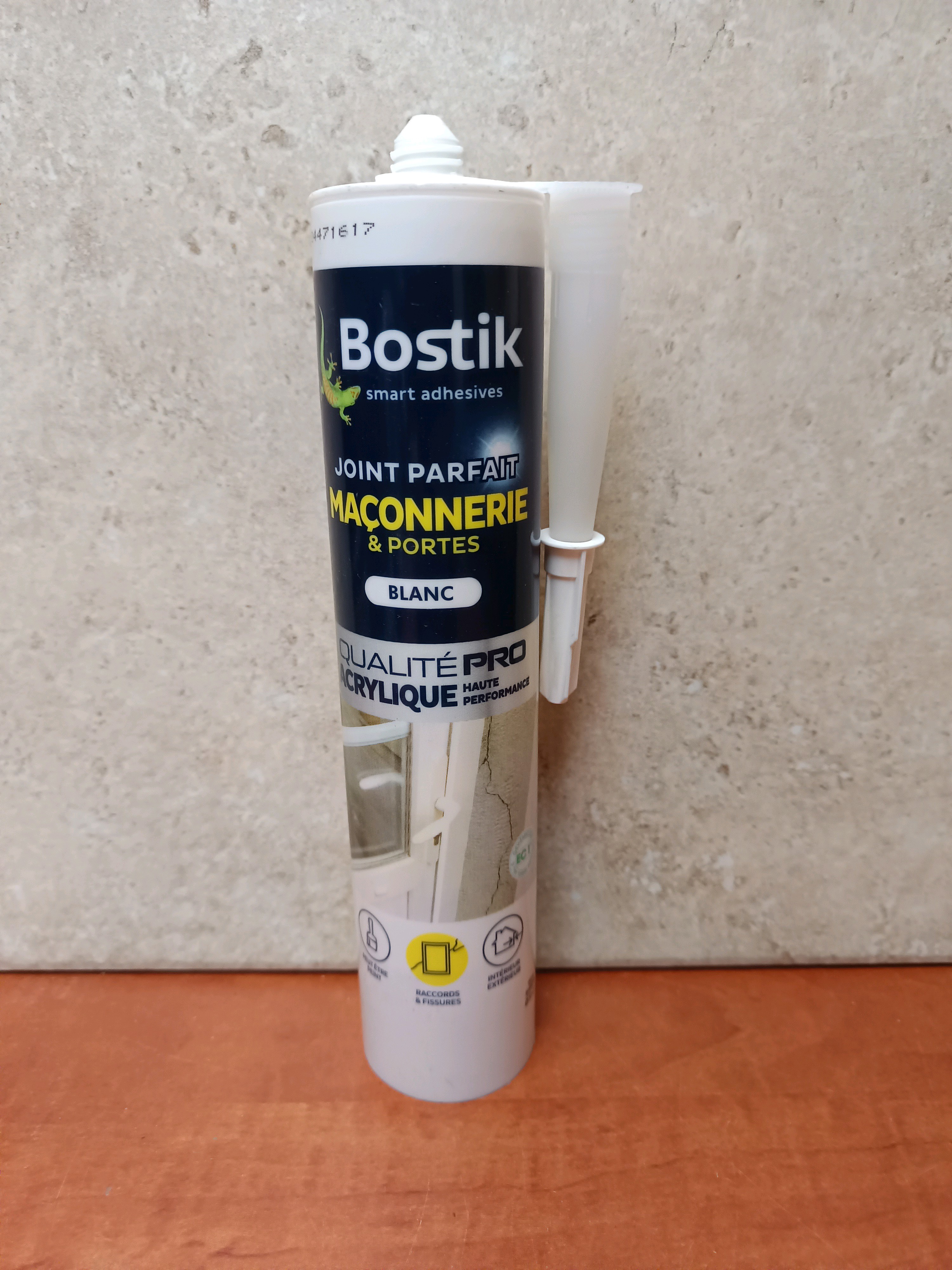 Bostik Joint Parfait Maçonnerie & Portes blanc – Acrylique (cartouche)