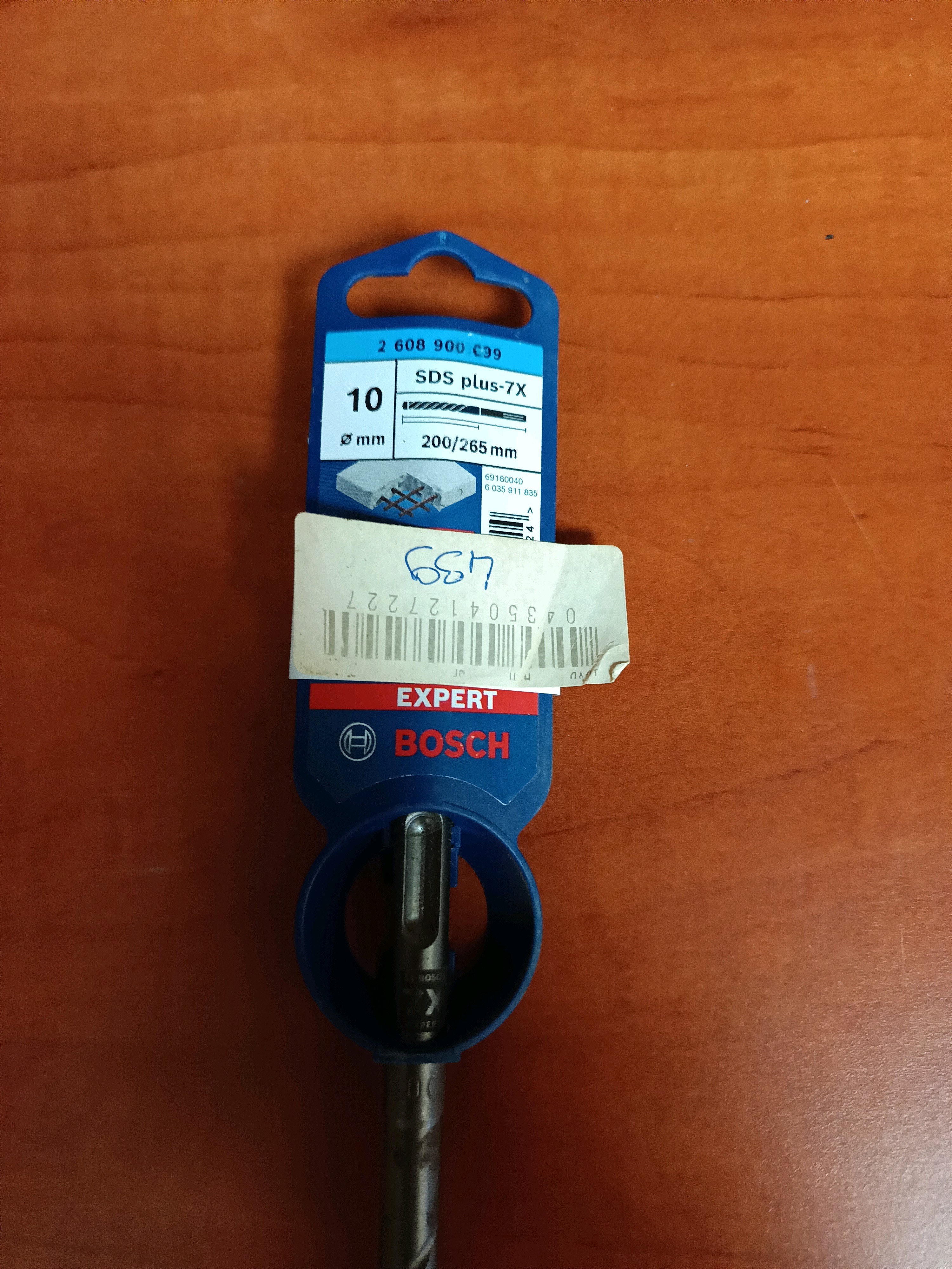 Foret béton Bosch Expert SDS plus-7X 10 mm (200/265 mm)
