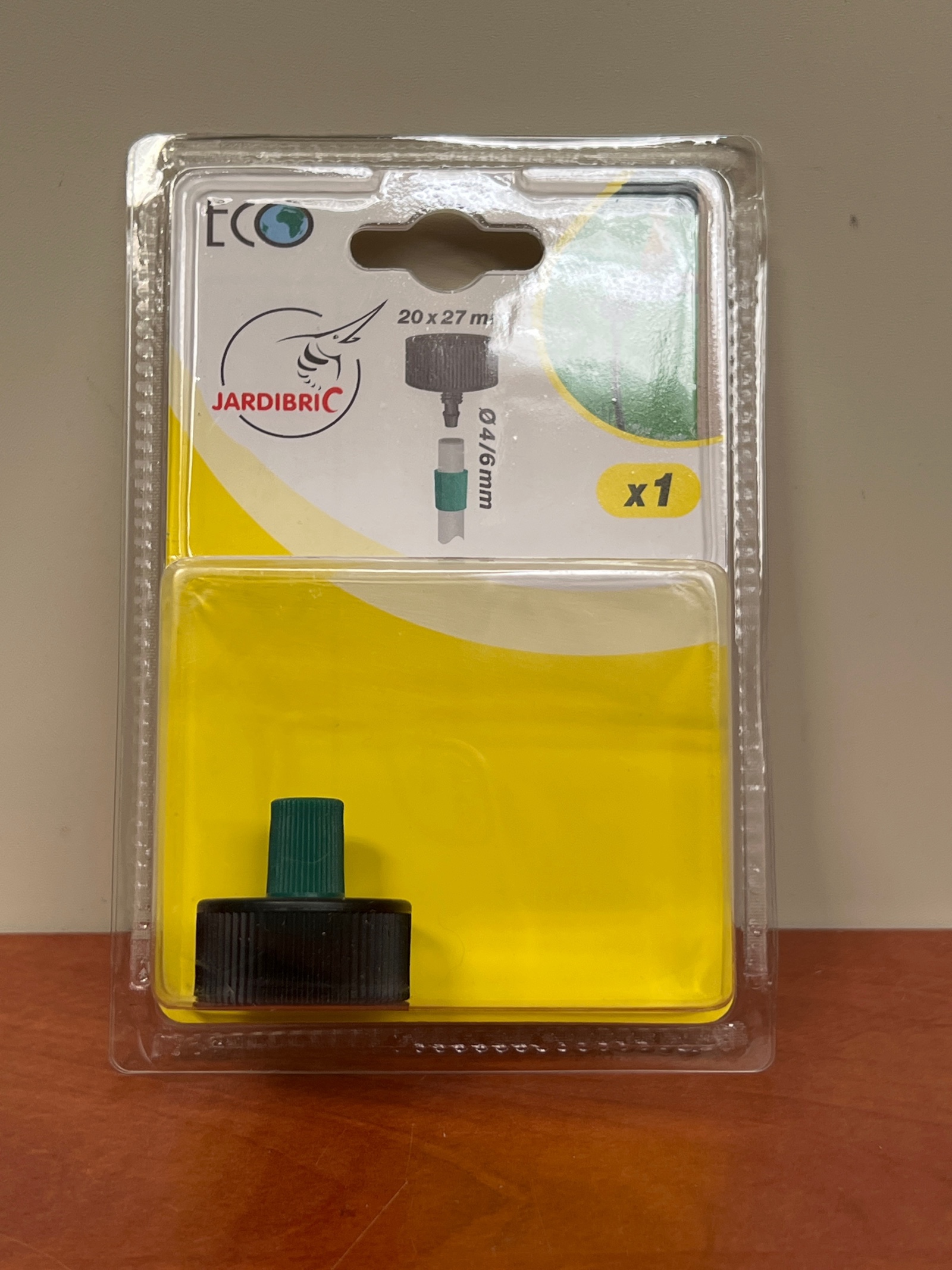 JARDIBRIC adaptateur robinet 20x27 mm vers Ø 4/6 mm