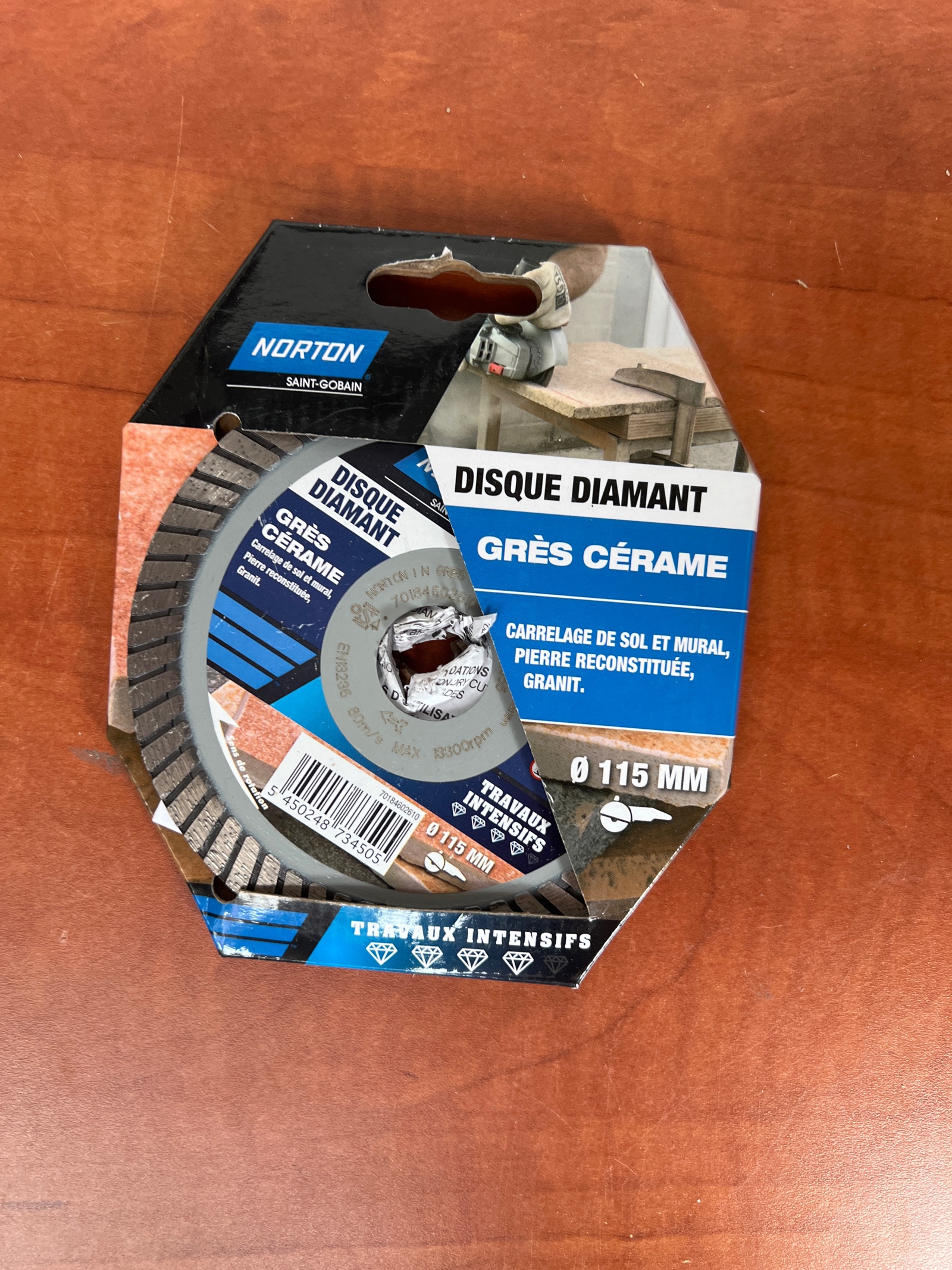 Norton Disque diamant grès cérame Ø115 mm