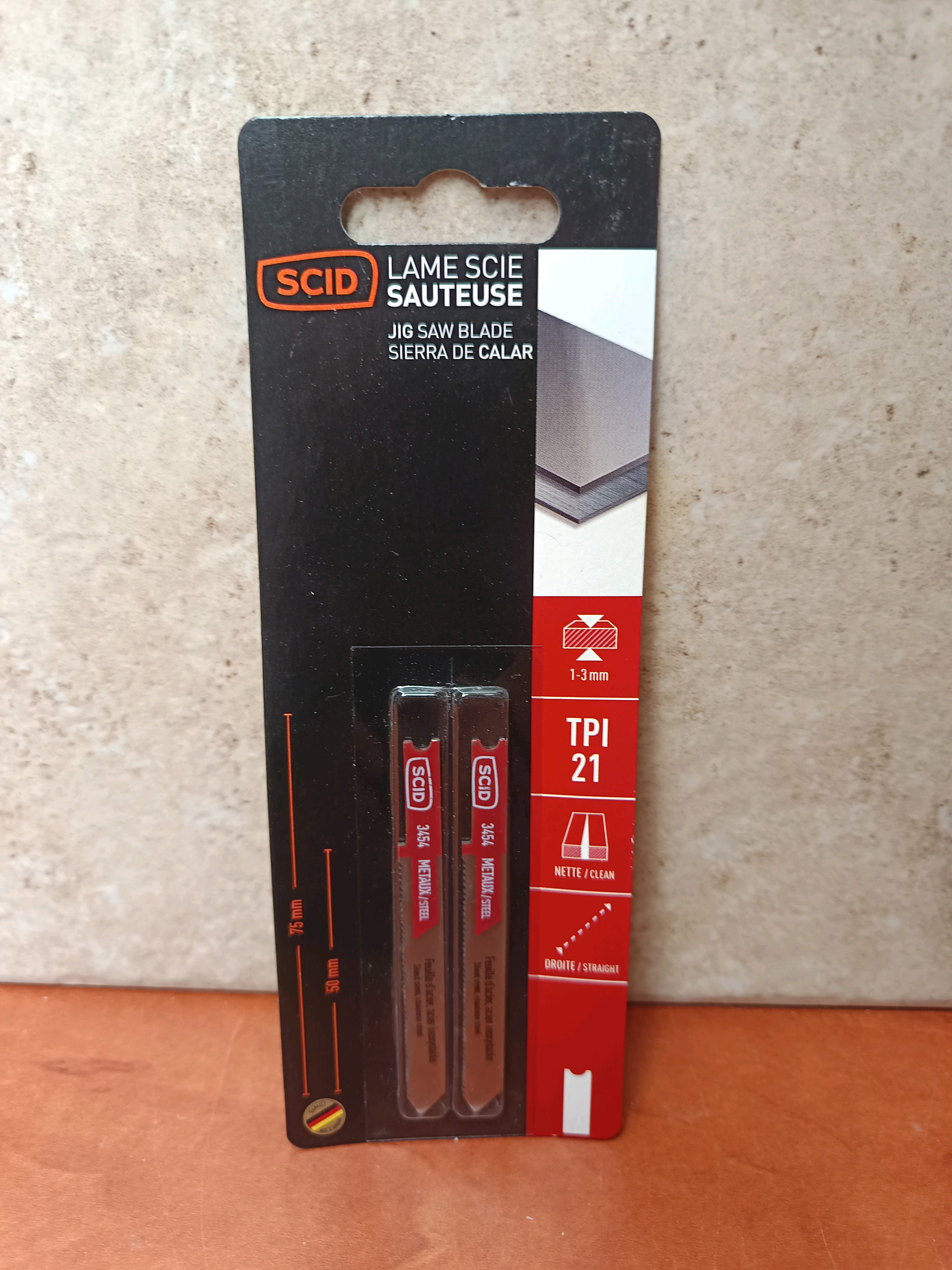 SCID Lames de scie sauteuse TPI 21