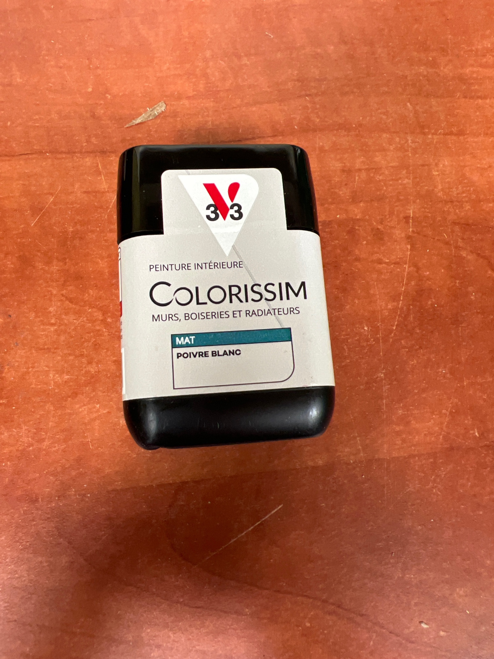 V33 Colorissim peinture intérieure mat Poivre Blanc (murs, boiseries et radiateurs)