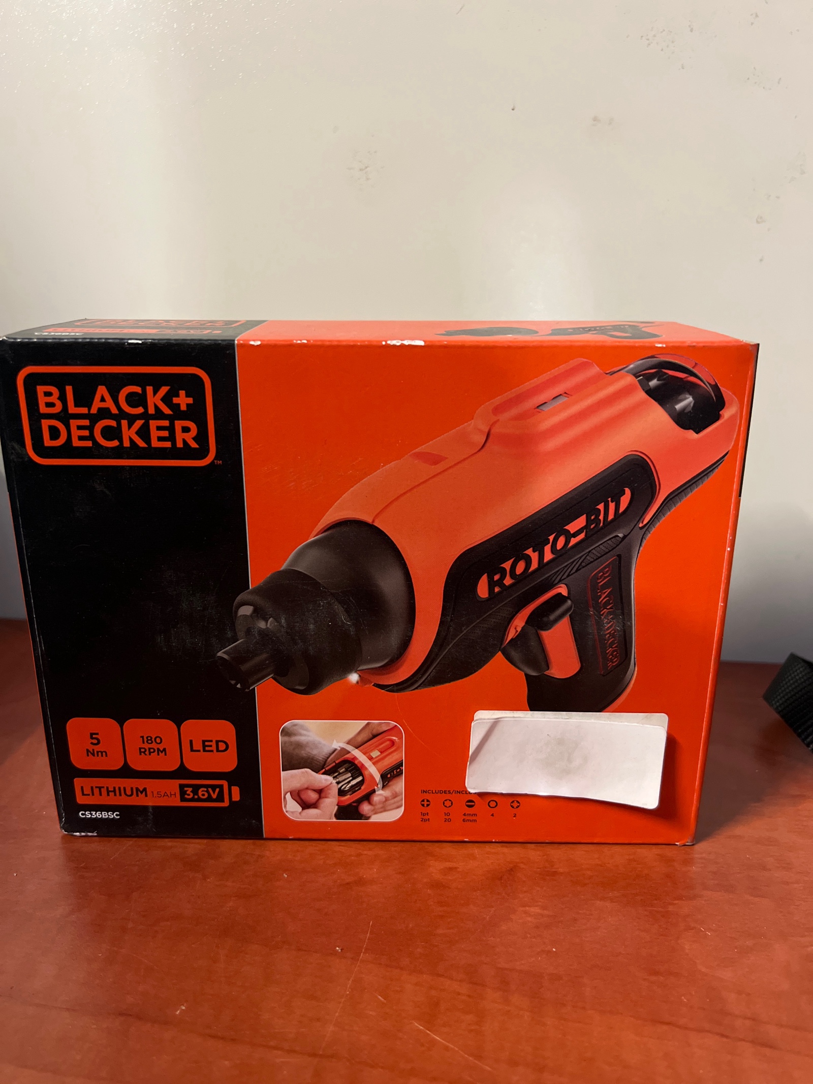 BLACK+DECKER ROTO-BIT tournevis sans fil 3.6V
