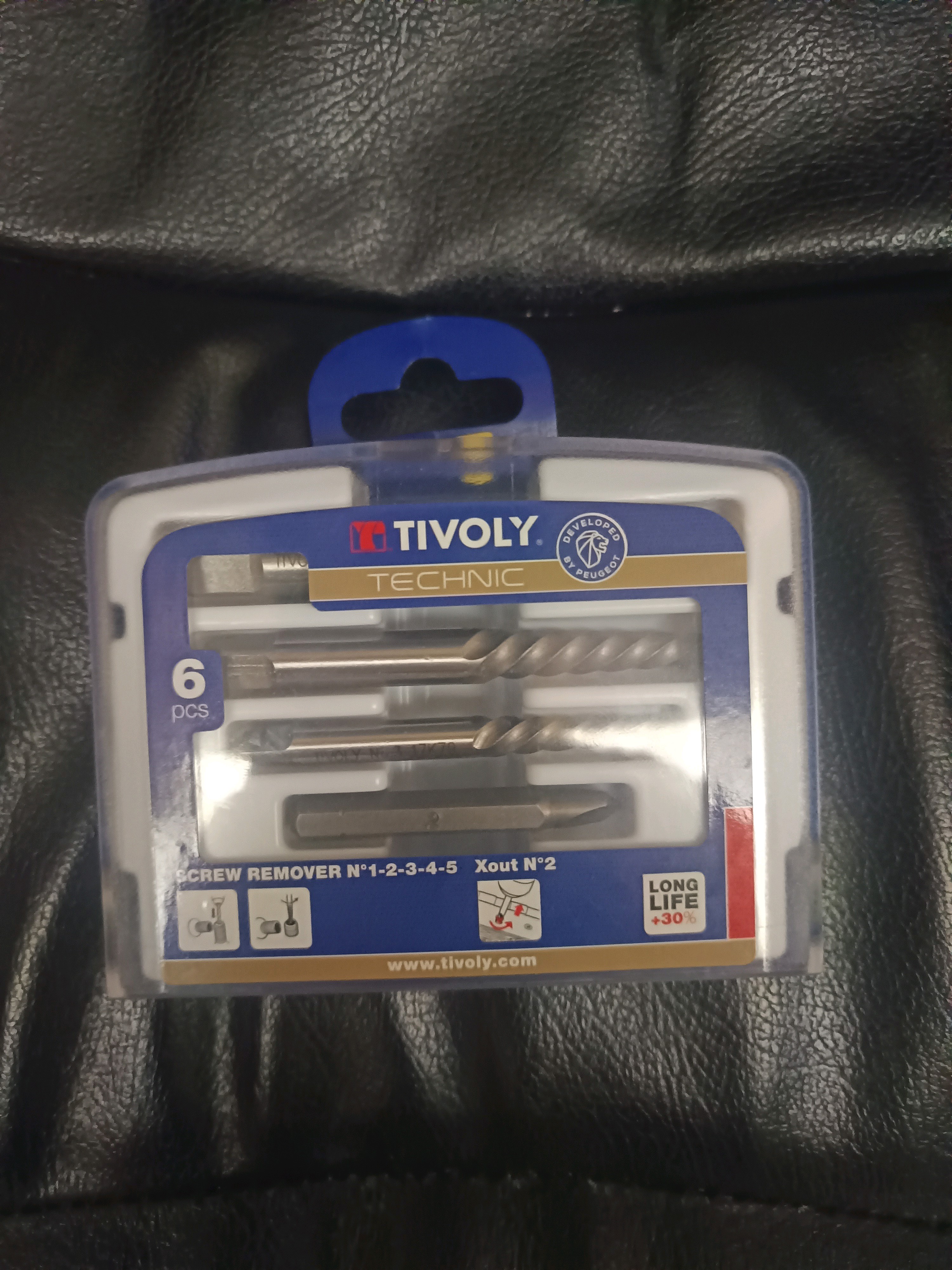 TIVOLY Technic kit extracteurs de vis, 6 pièces