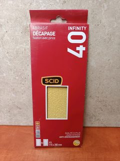SCID Infinity abrasif décapage grain 40, 115 x 280 mm, fixation avec pince