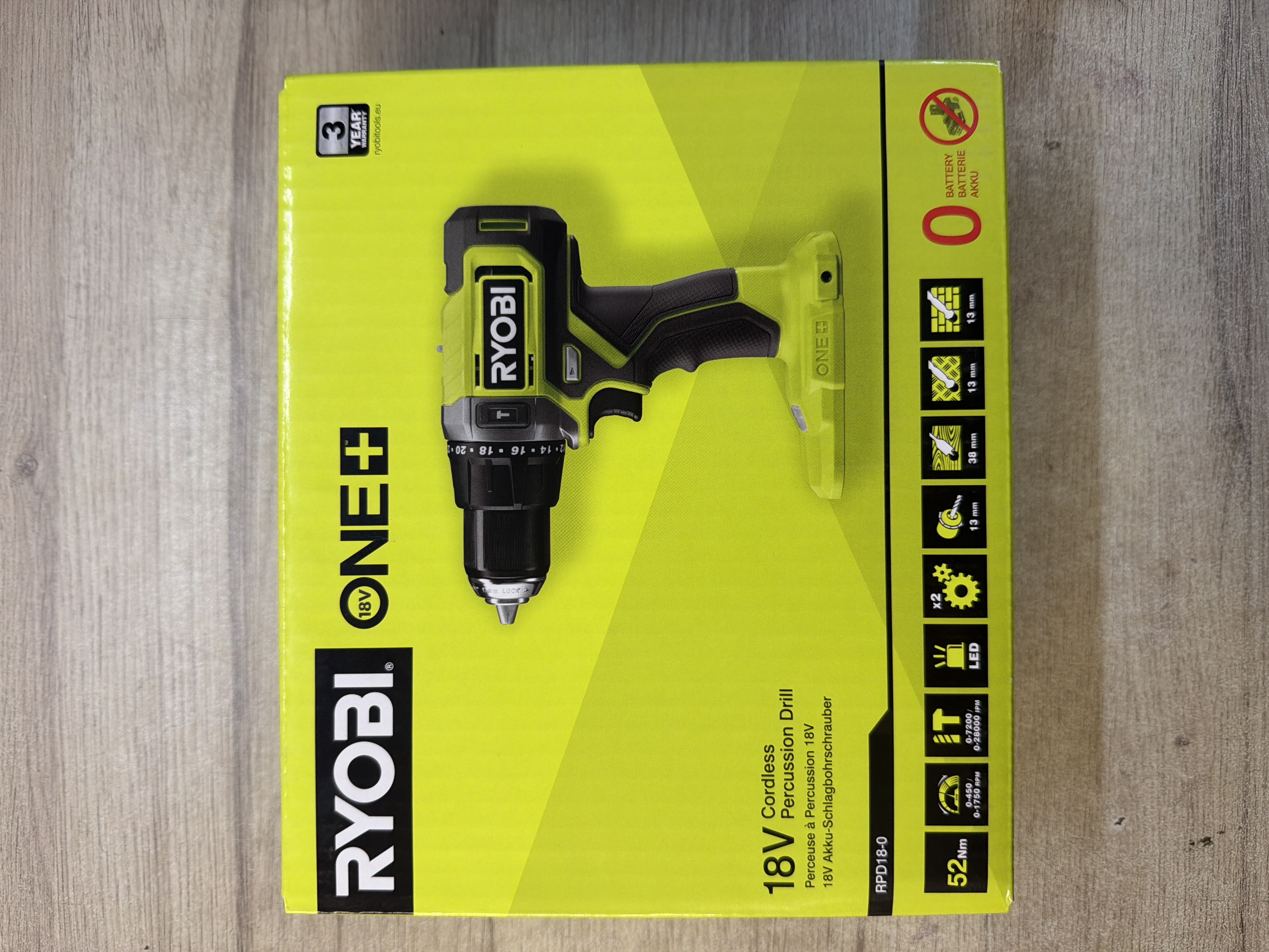Ryobi ONE+ perceuse sans fil 18V