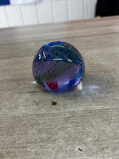 Sulfure en verre sphérique à bulles (presse-papiers)