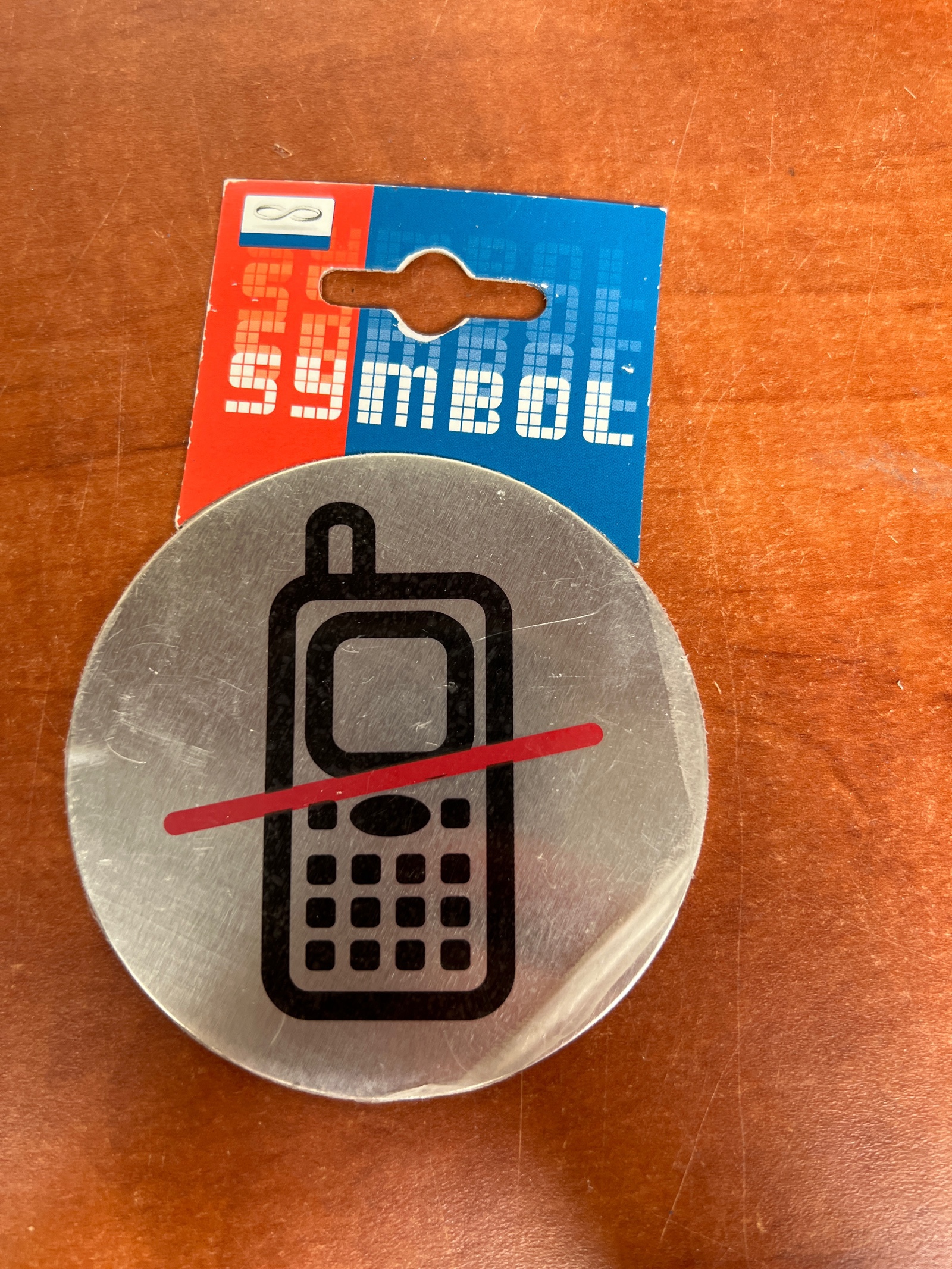 Symbol - Pictogramme téléphone portable interdit (panneau rond)