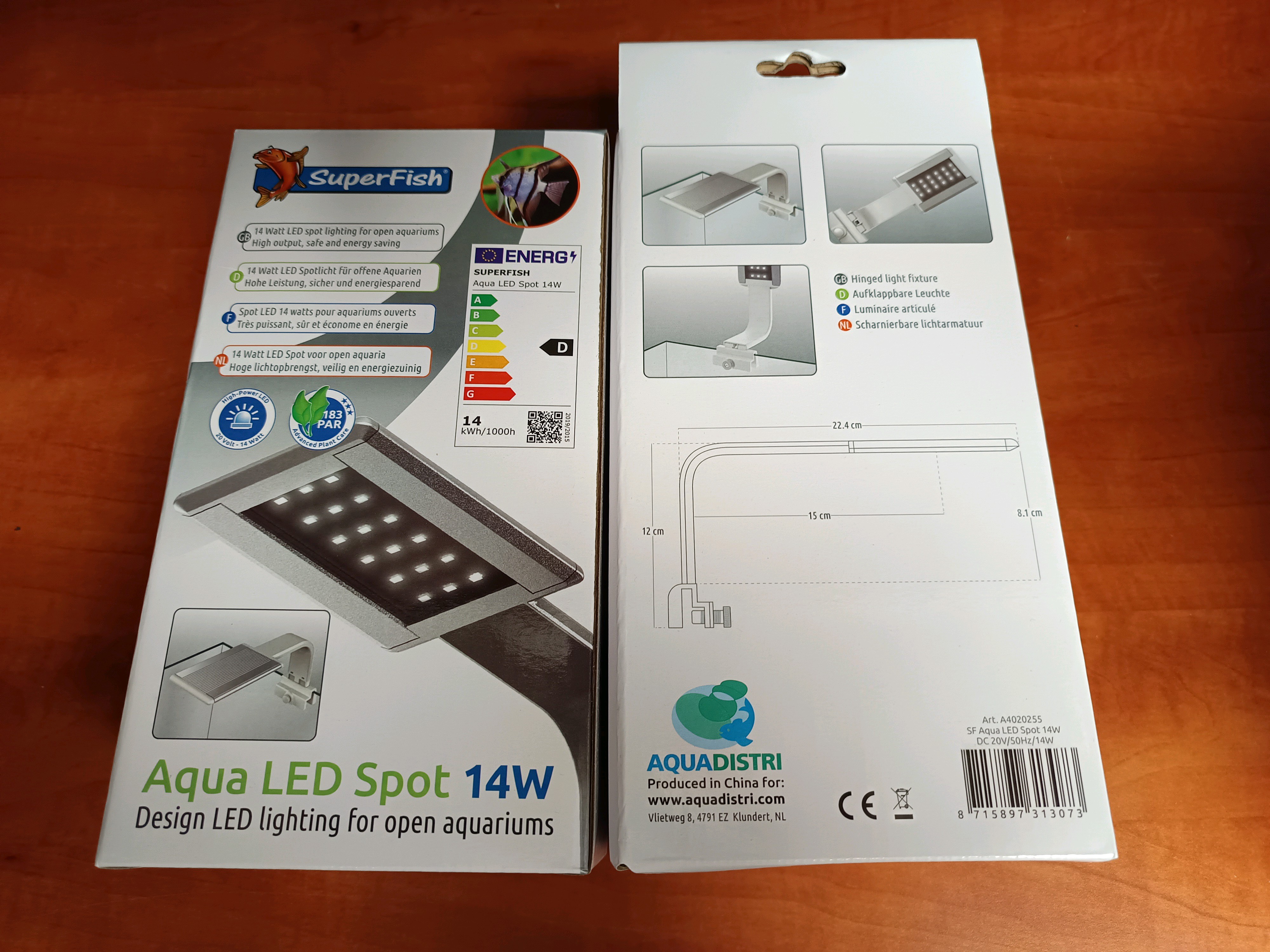 SuperFish Aqua LED Spot 14W - Éclairage LED pour aquarium ouvert