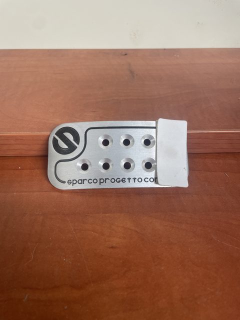 Couvre-pédale en aluminium Sparco