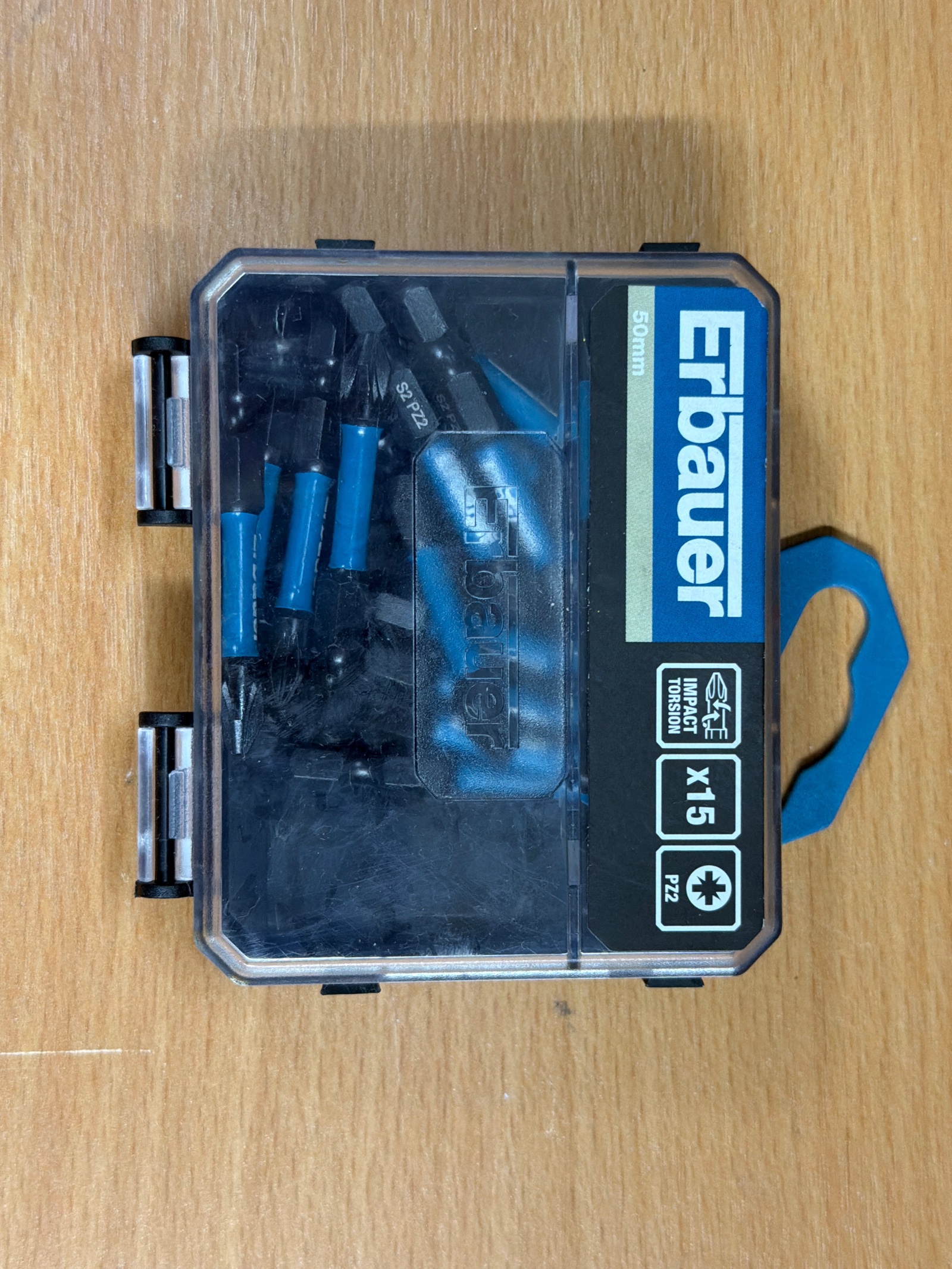 Erbauer Impact Torsion – Coffret d'embouts PZ2 50 mm (x15)