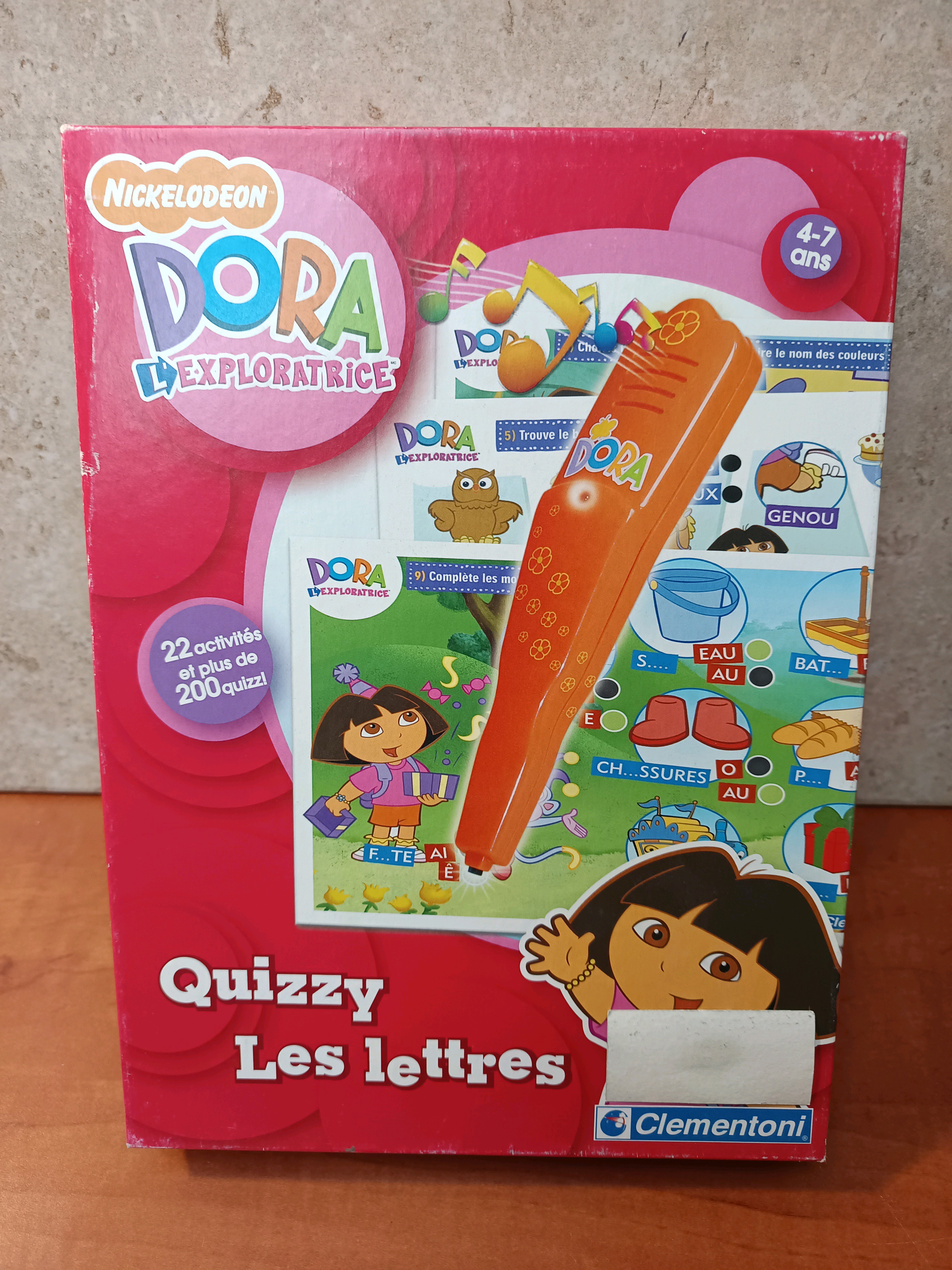 Clementoni Quizzy Les lettres - Dora l'Exploratrice (4-7 ans)