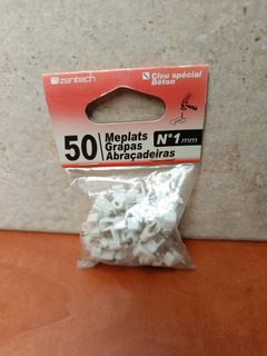 Zentech Meplats N°1 mm – sachet de 50 (clou spécial béton)