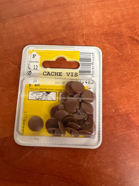 Cache-vis brun Ø 9,23 mm (x25)