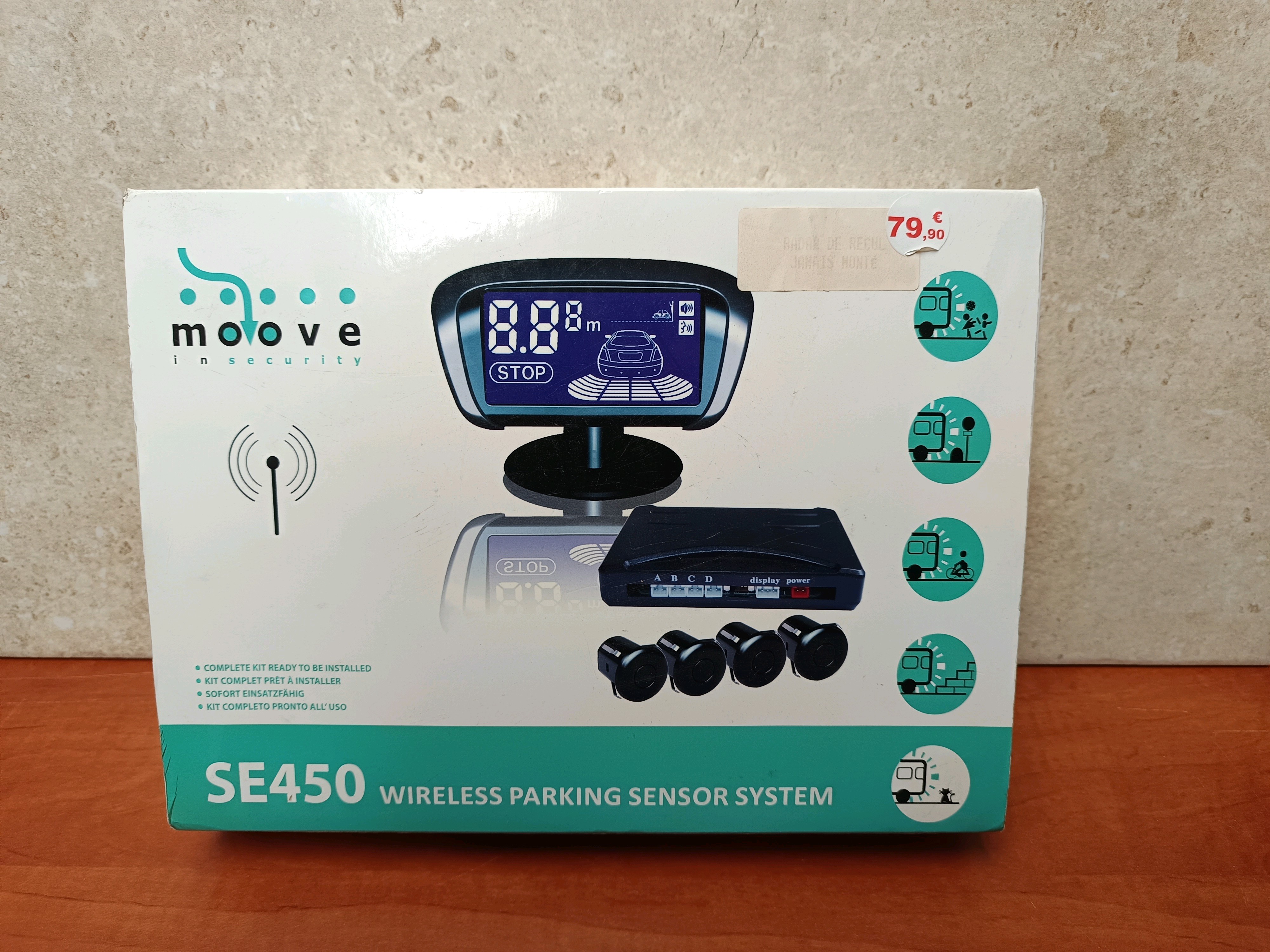 Moove SE450 – Système de capteurs de stationnement sans fil