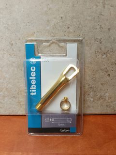Tibelec embout à œillet laiton Ø10 mm 70 mm