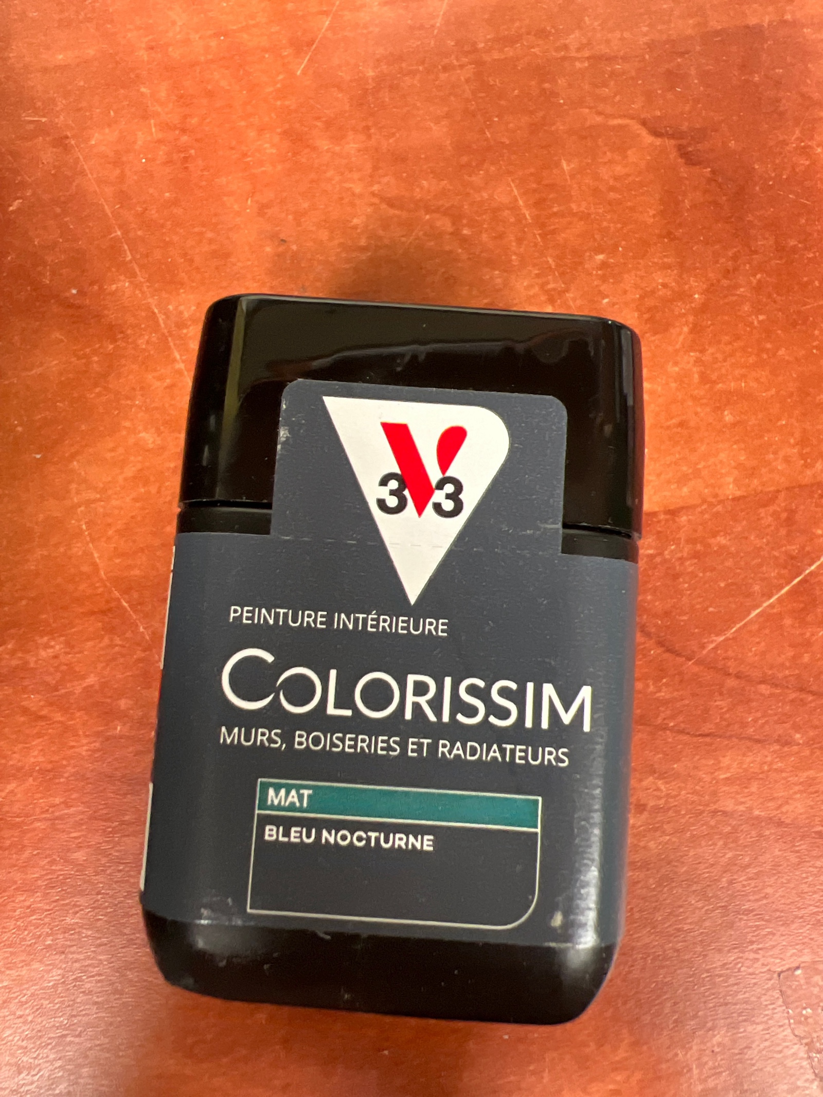 V33 Colorissim peinture intérieure mat – Bleu Nocturne (murs, boiseries et radiateurs)
