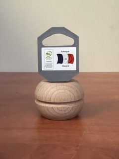 Boîte ronde en bois avec couvercle - Fabrication française