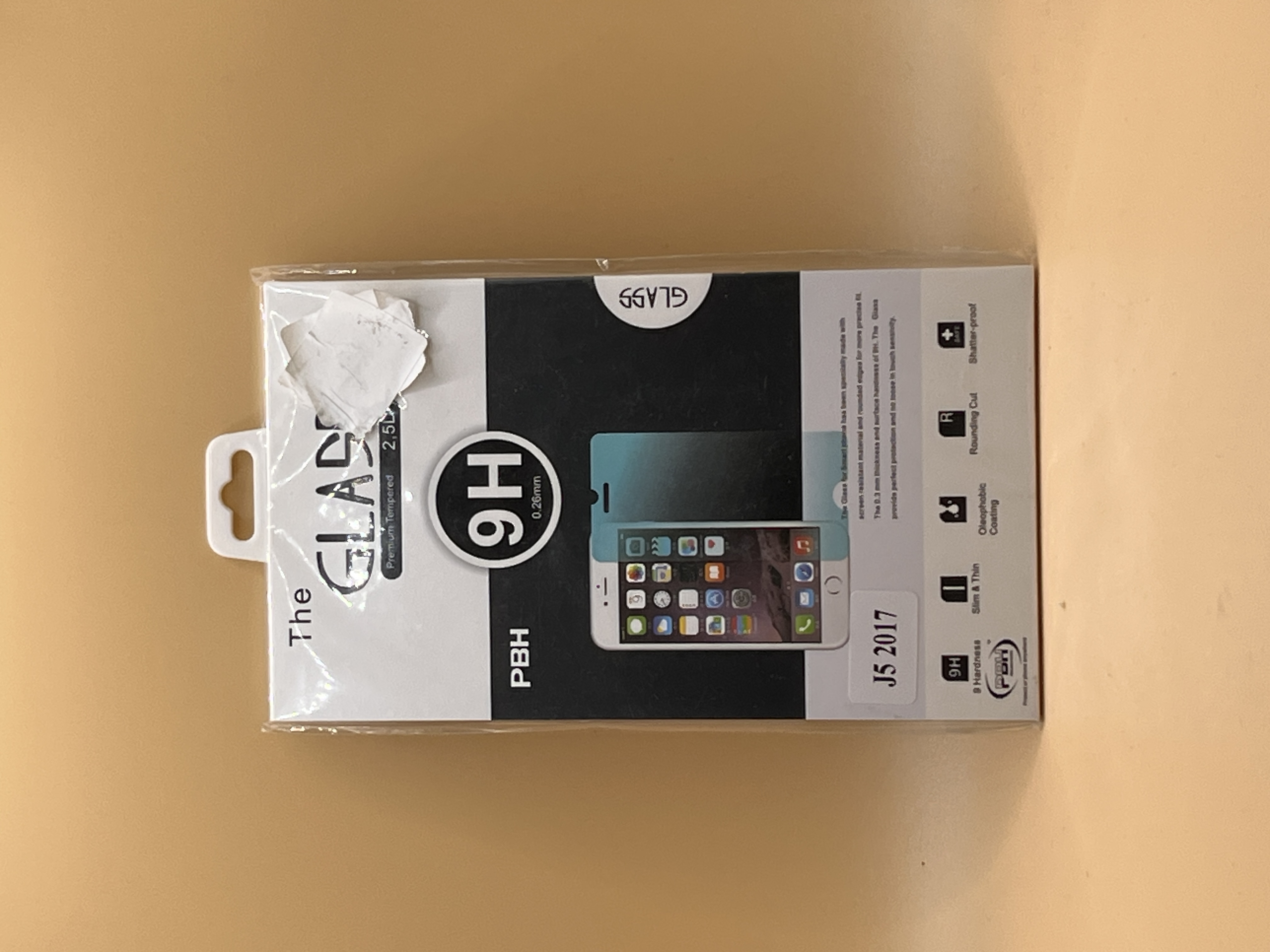 Protection d’écran en verre trempé 9H PBH pour Samsung Galaxy J5 2017