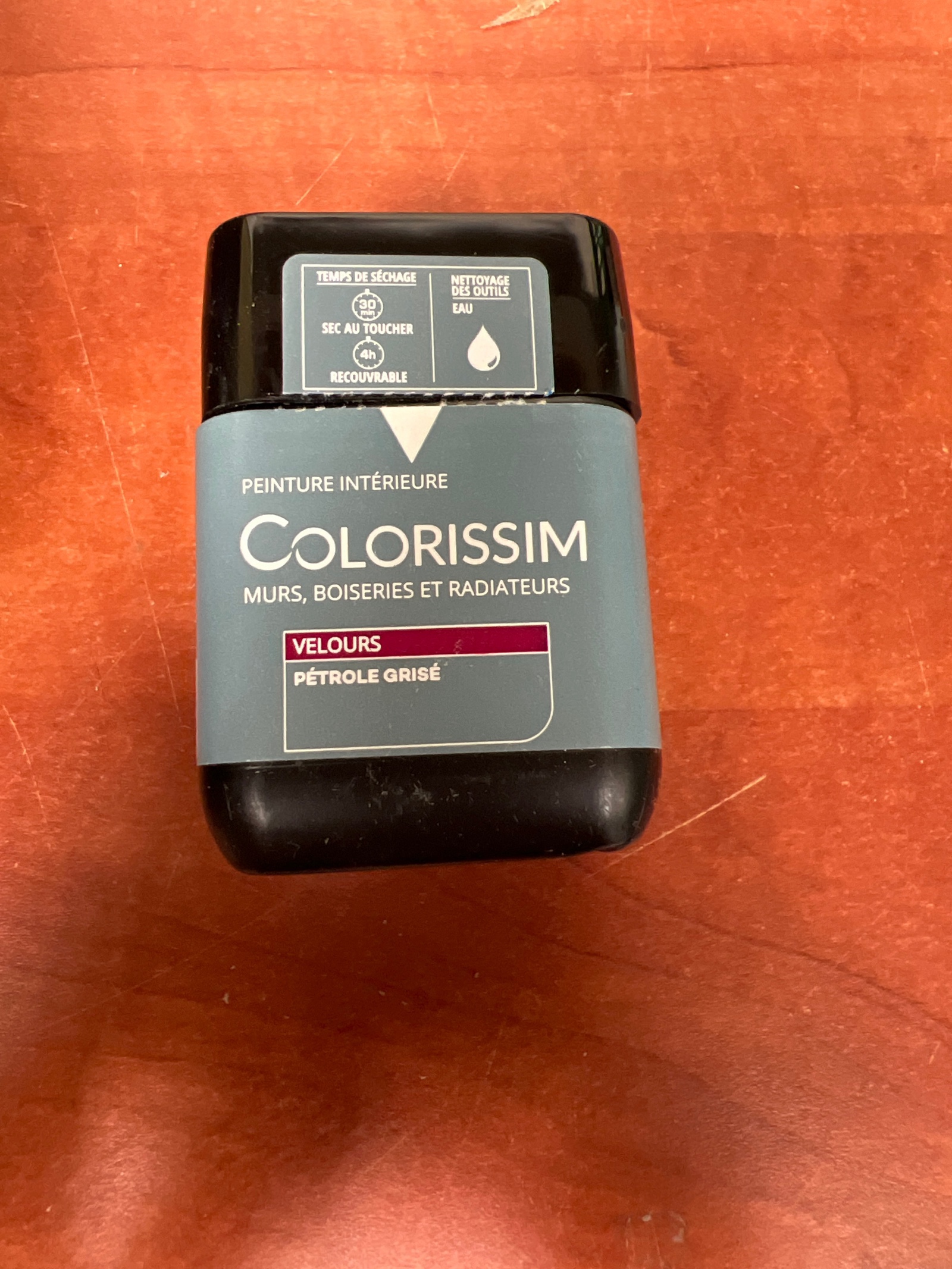Colorissim Peinture intérieure Velours Pétrole grisé (murs, boiseries et radiateurs)