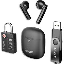 RYGHT Pack JAM écouteurs sans fil + clé USB + cadenas